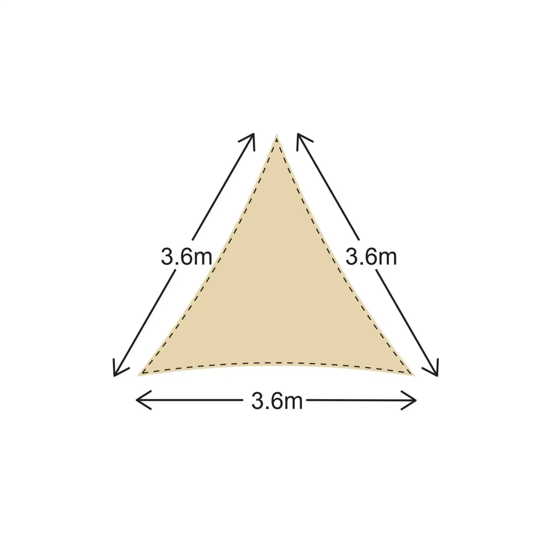 Gulab - Tenda da sole impermeabile 3,6x3,6x3,6 mt - Image 5