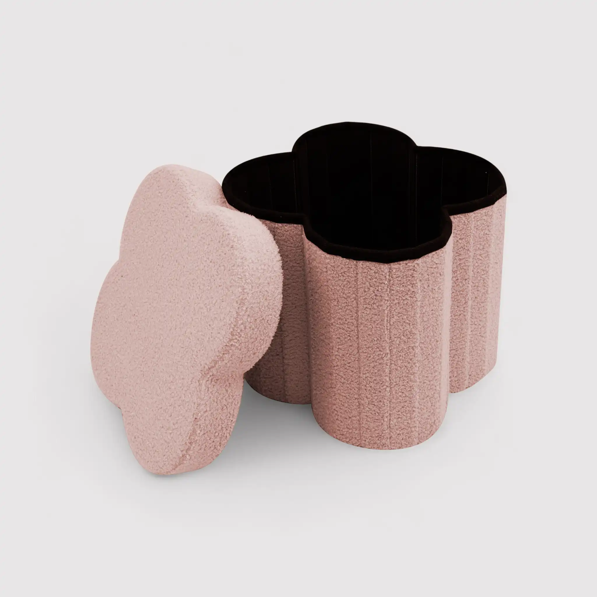 Hermal - Pouf rosa contenitore pieghevole per cameretta - Image 4