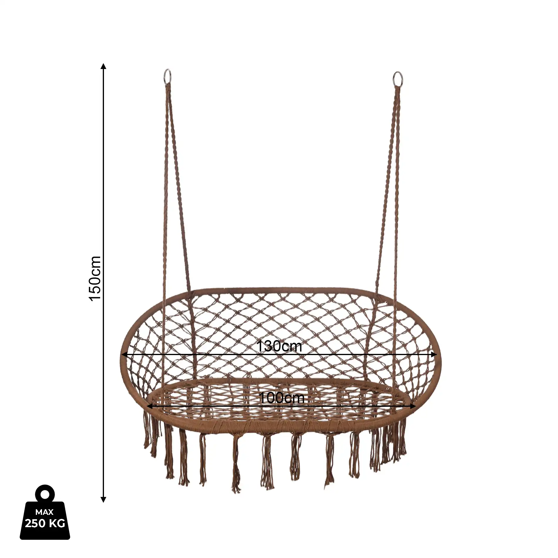 Hesperis - Dondolo sospeso a 2 posti in stile boho - Image 6