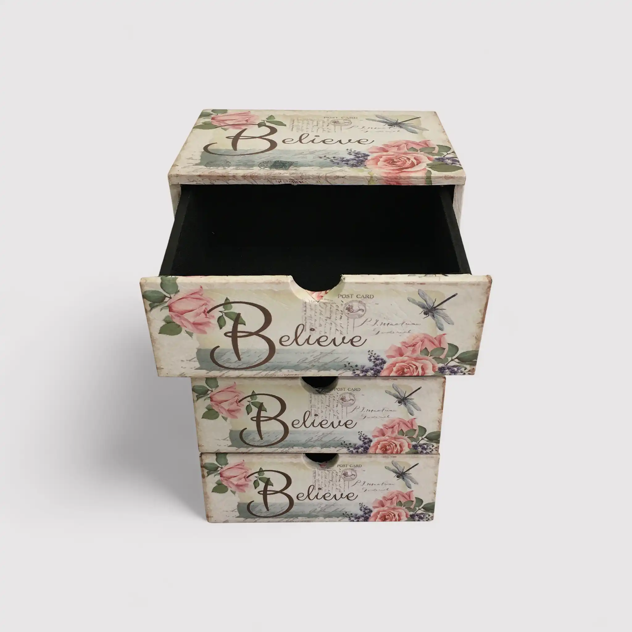 Iresine - Cassettiera da tavolo bianca con 4 cassetti - Image 4