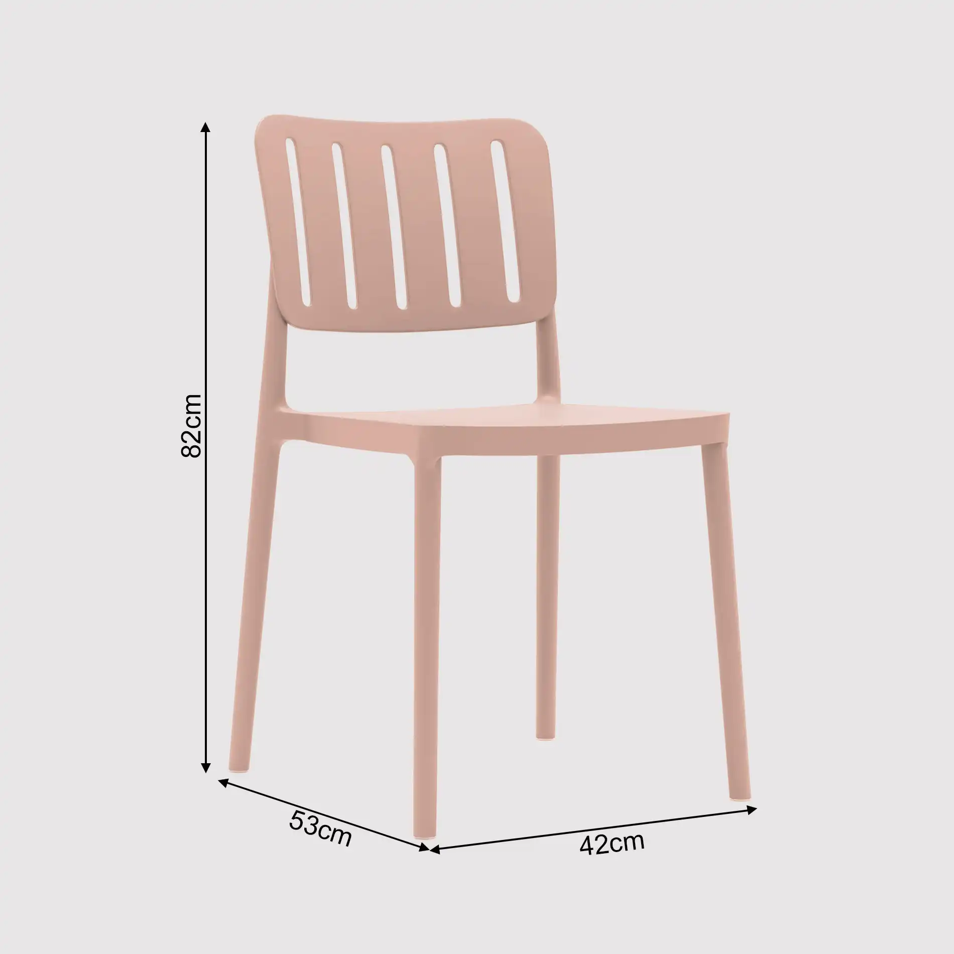 Jasaek - Sedia moderna rosa per casa o esterno - Image 7