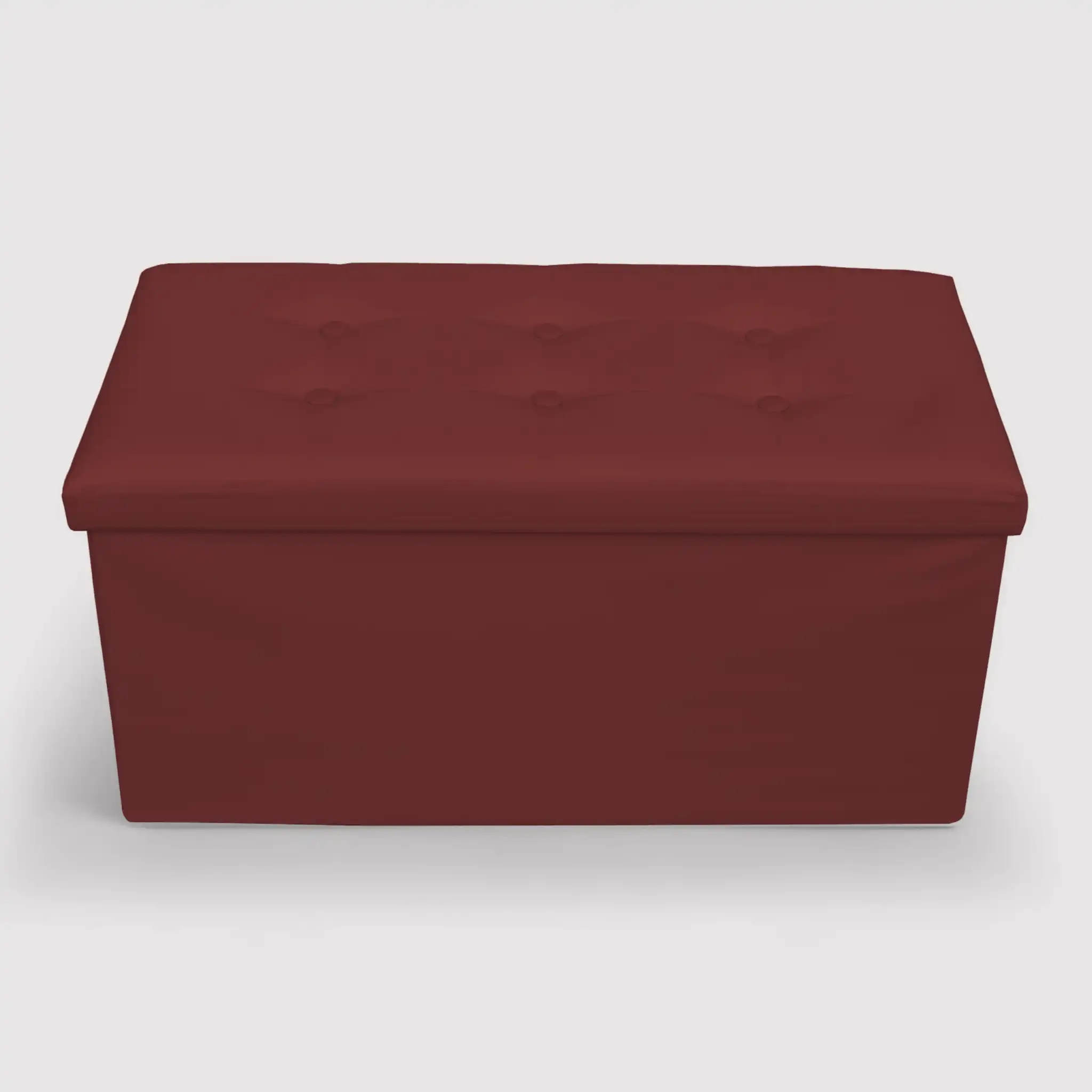 Jasione - Pouf bordeaux contenitore in stile etnico
