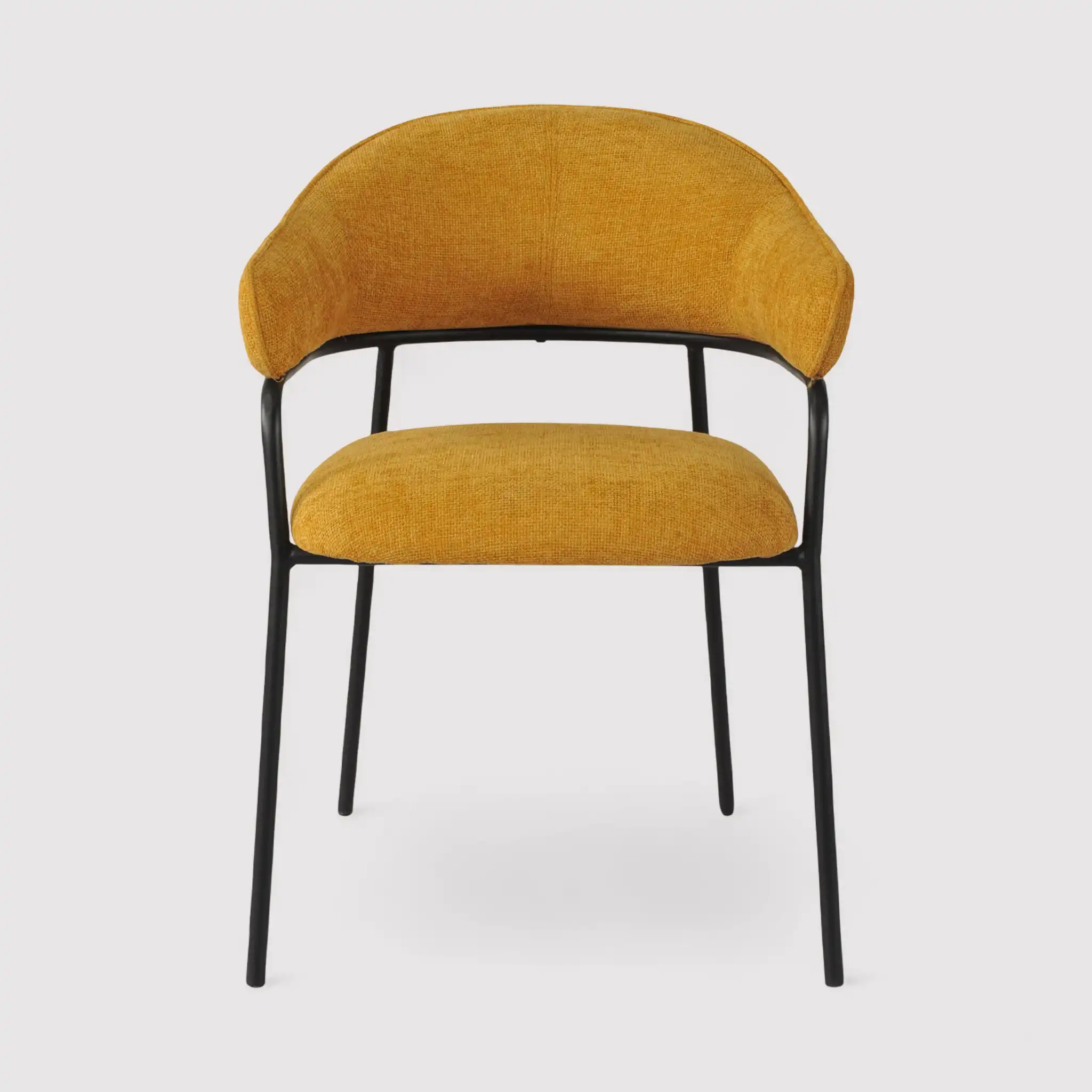 Kadid - Set 2 sedie per sala da pranzo giallo senape - Image 6