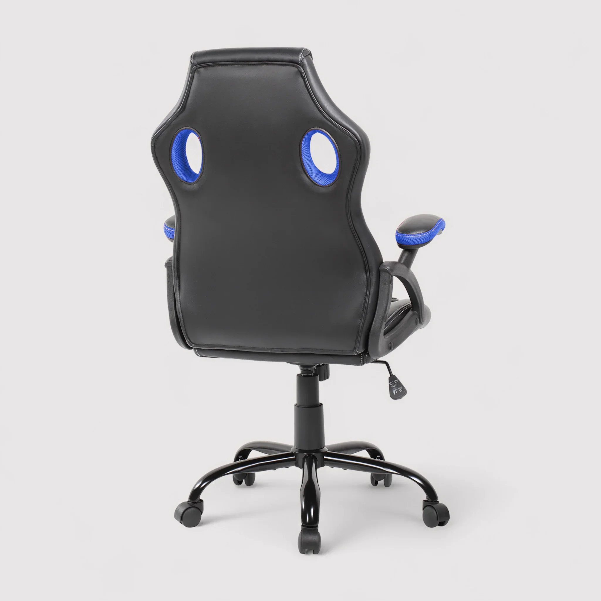 Kalanchoe - Poltrona da gaming nera e blu reclinabile - Image 4