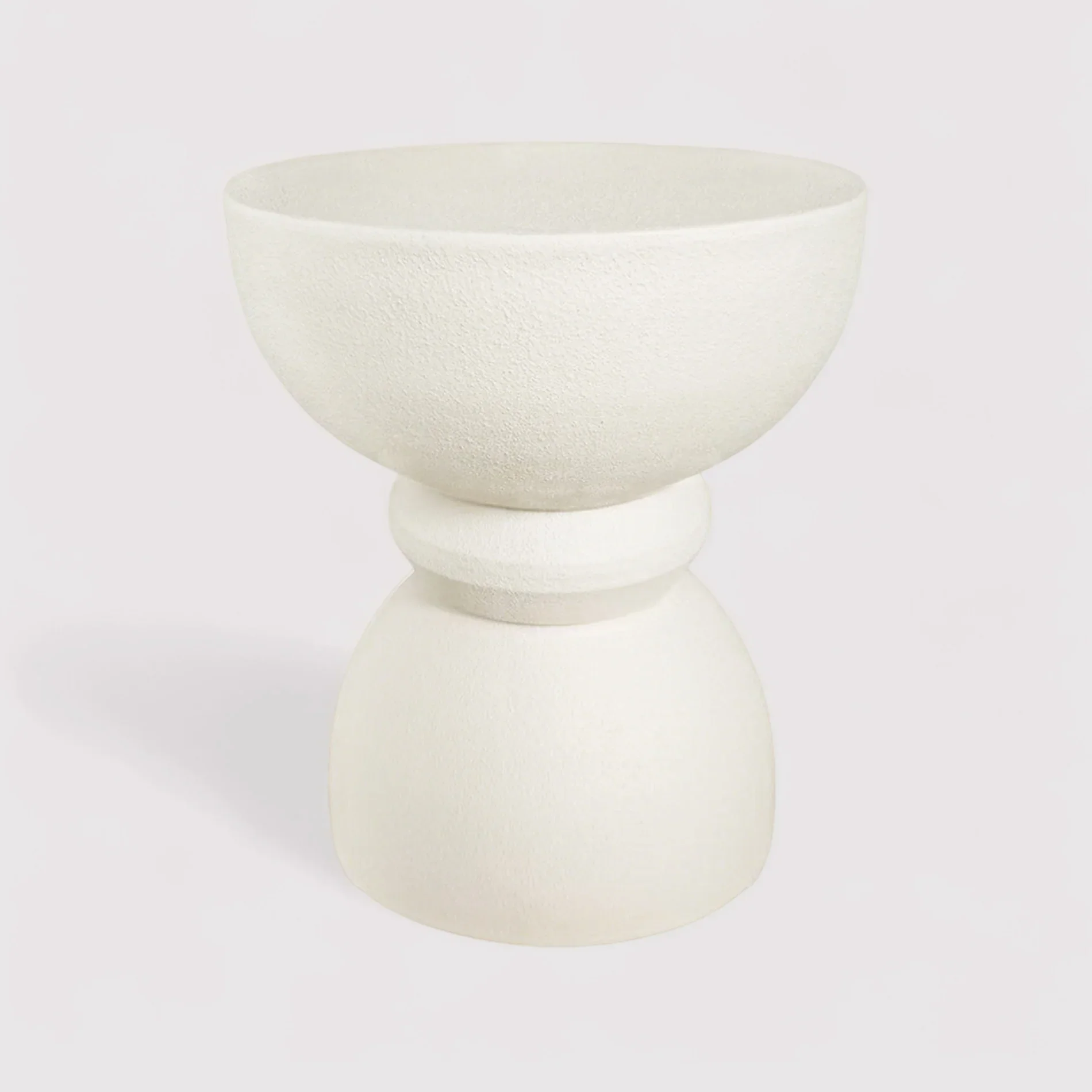 Kaolin - Tavolino da salotto colore bianco stile moderno