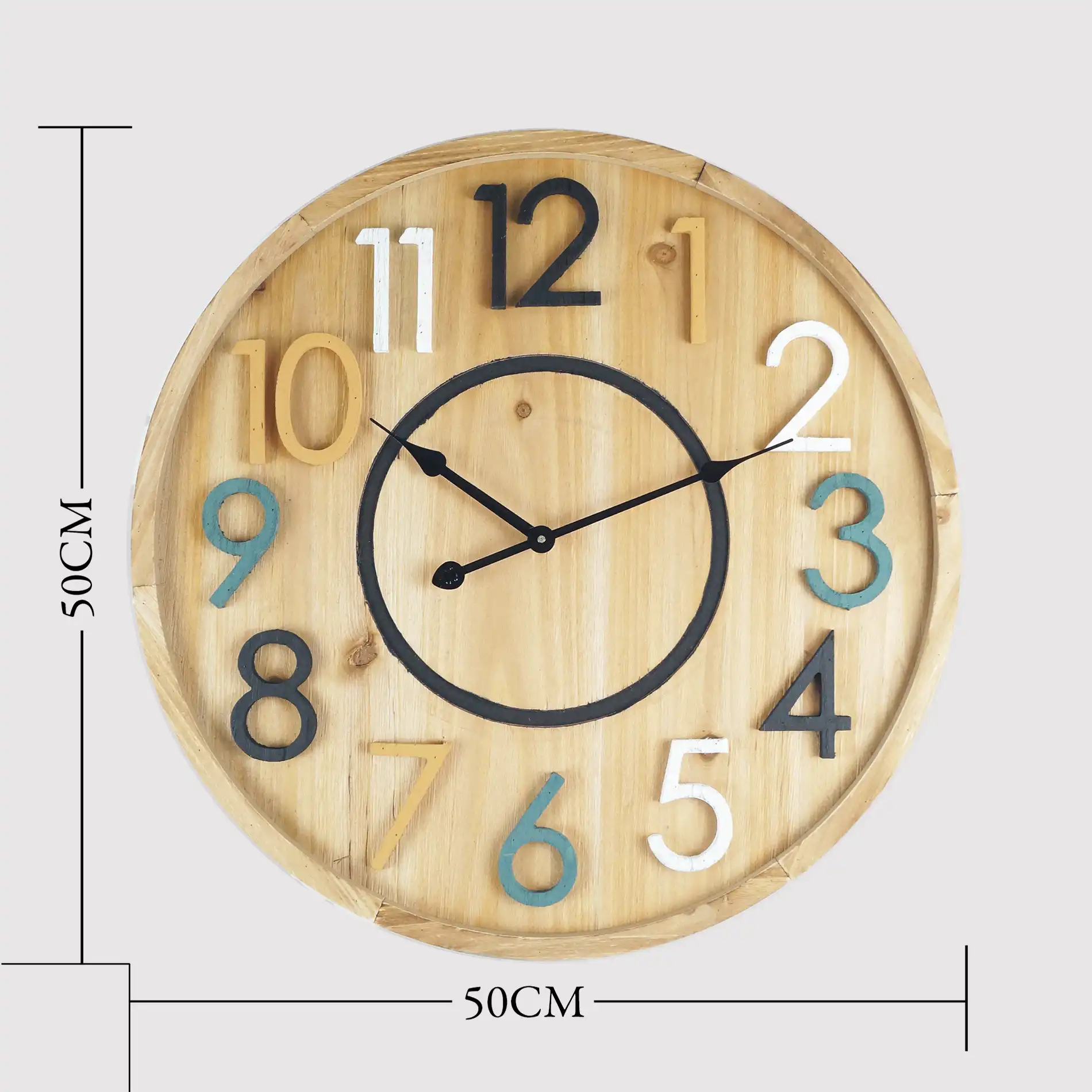 Kigelia - Orologio in stile scandinavo con numeri colorati - Image 7