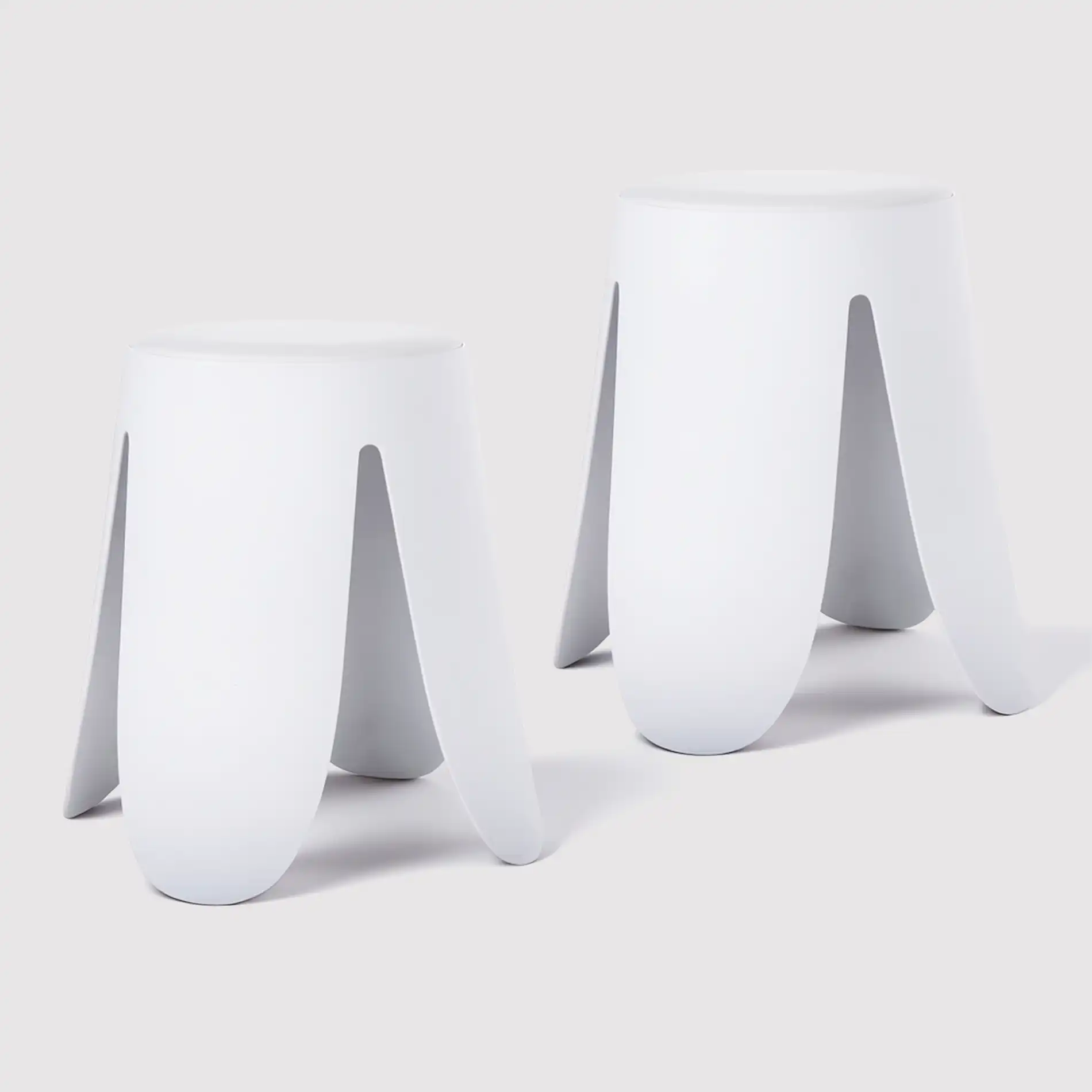 Koten - Set 2 sgabelli moderni bianchi per salotto o cameretta - Image 8