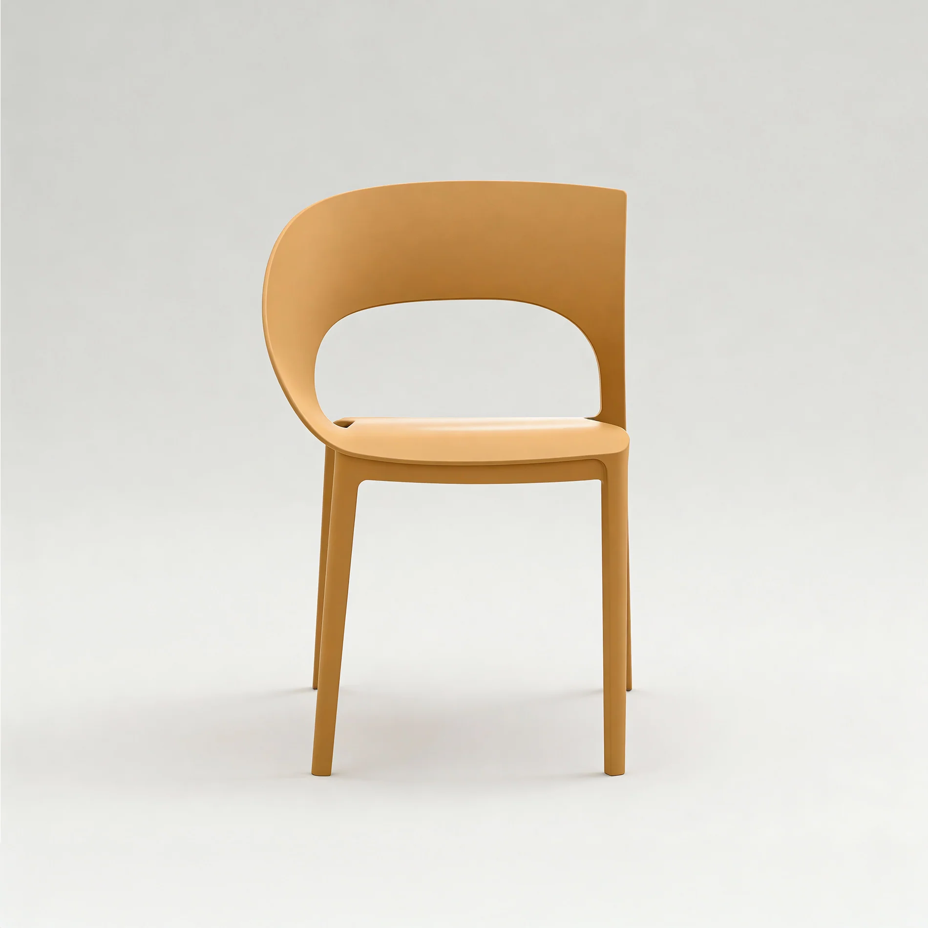 Laren - Set 2 sedia da esterno colore arancione stile moderno - Image 4