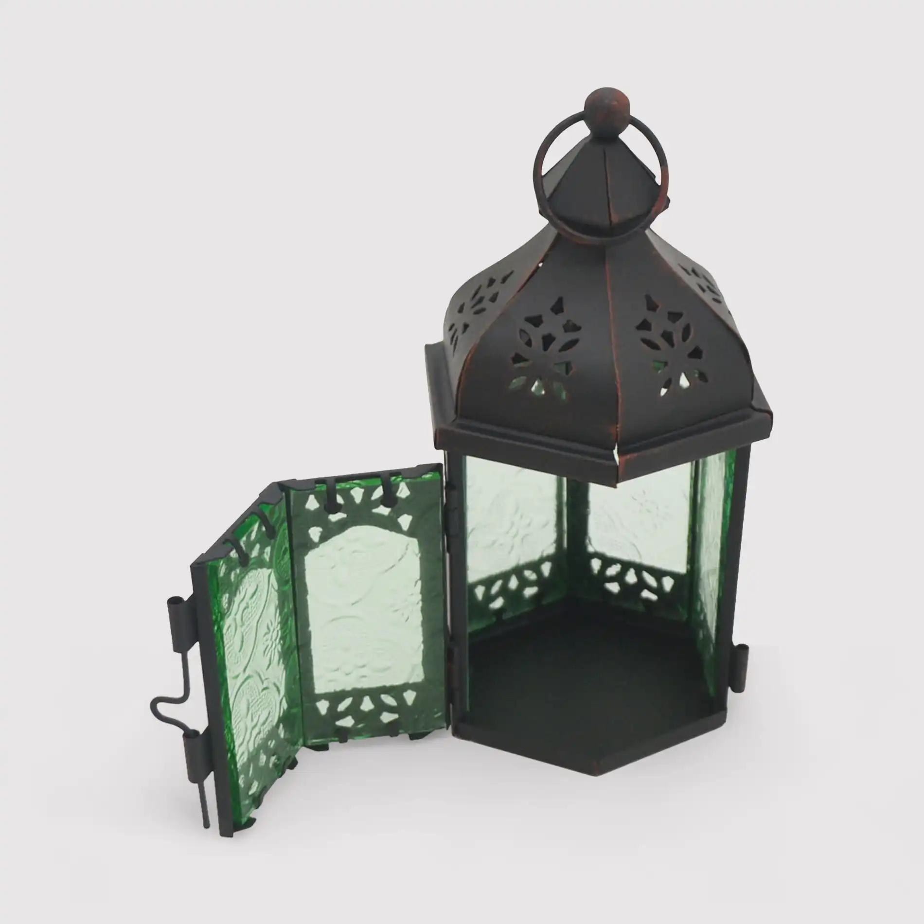 Lawsonia - Lanterna decorativa verde in stile marocchino - Image 3