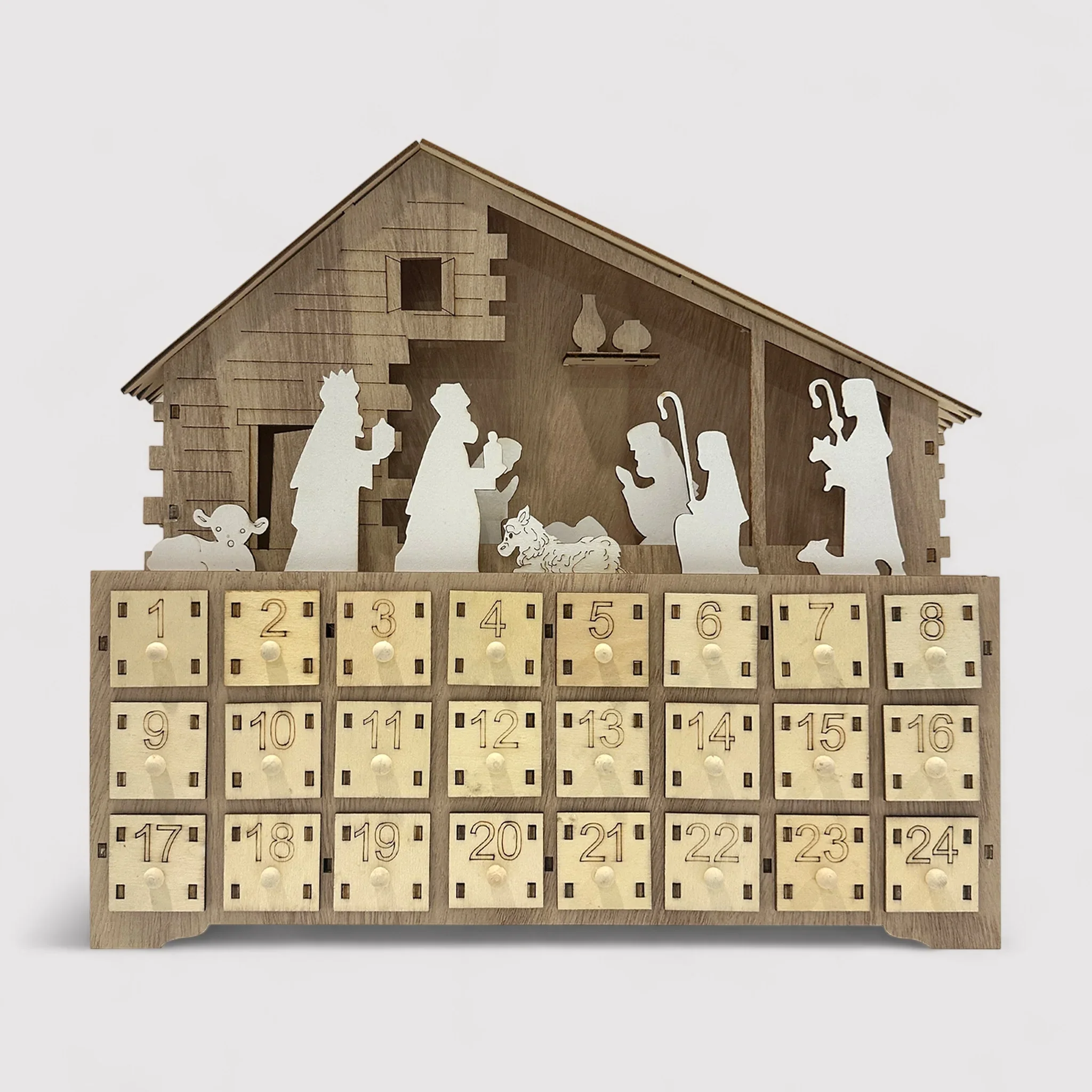 Melissa - Calendario dell'Avvento con presepe e luci