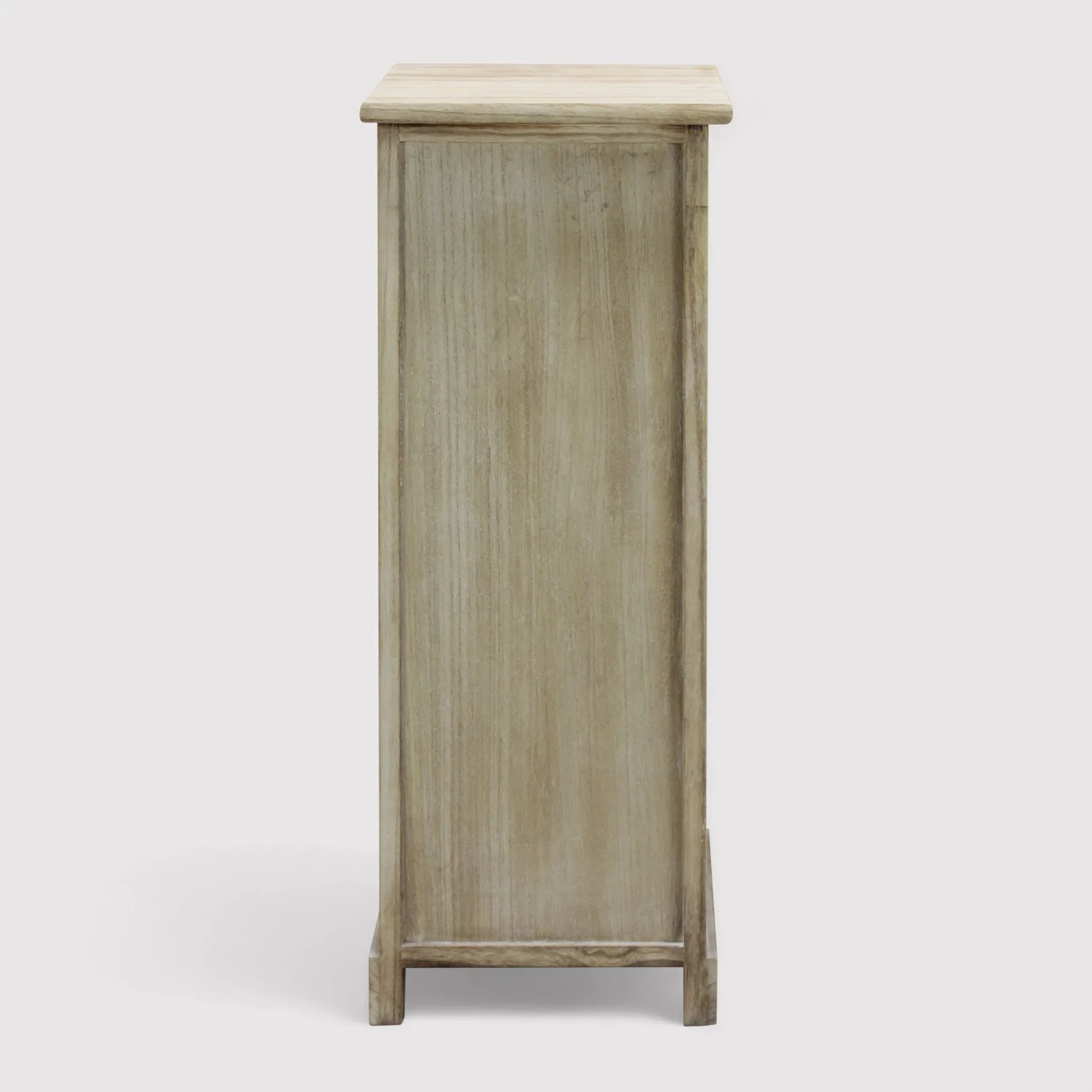 Monstera - Cassettiera bianca in legno con 4 cassetti decorati - Image 8