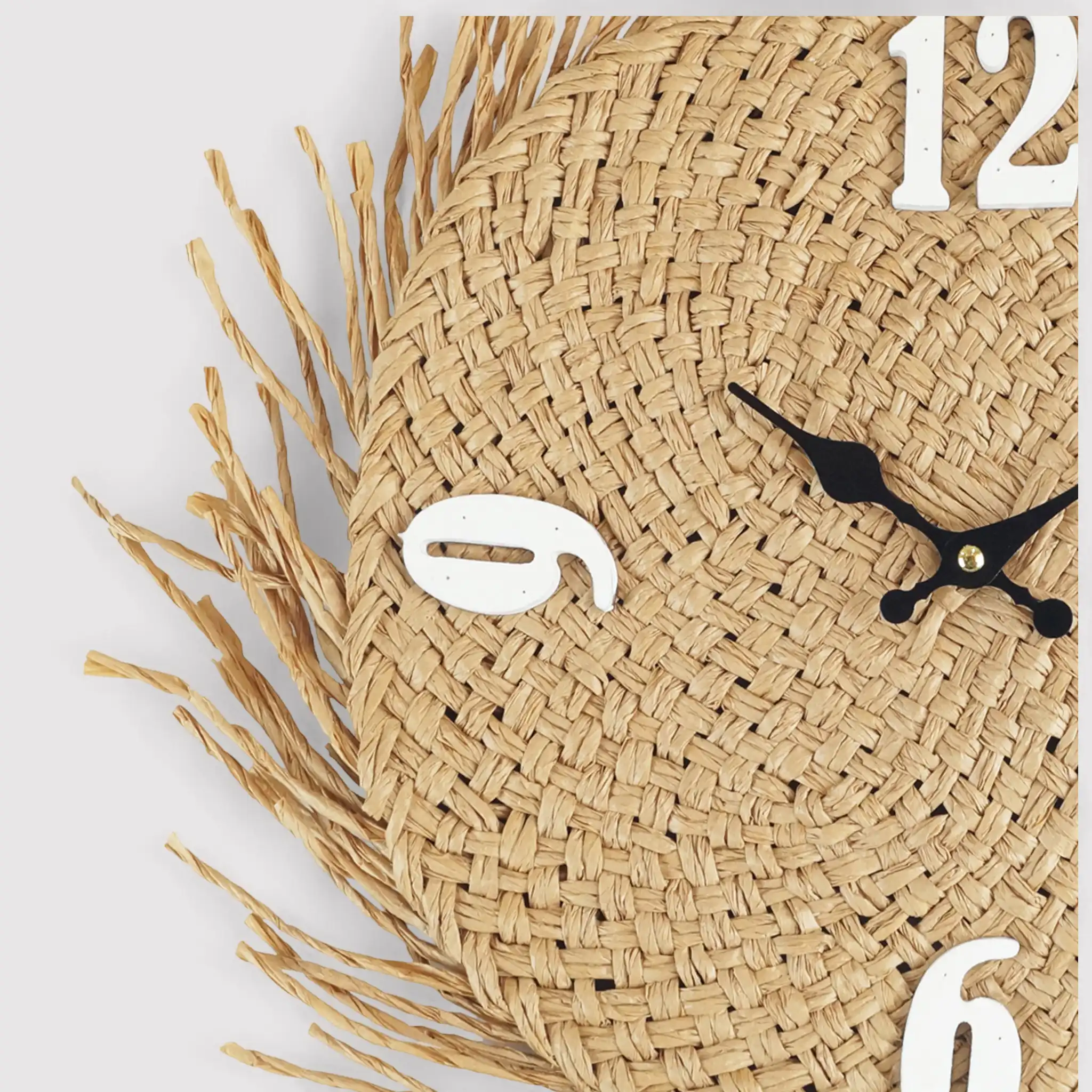 Musa - Orologio con quadrante in paglia in stile boho - Image 3