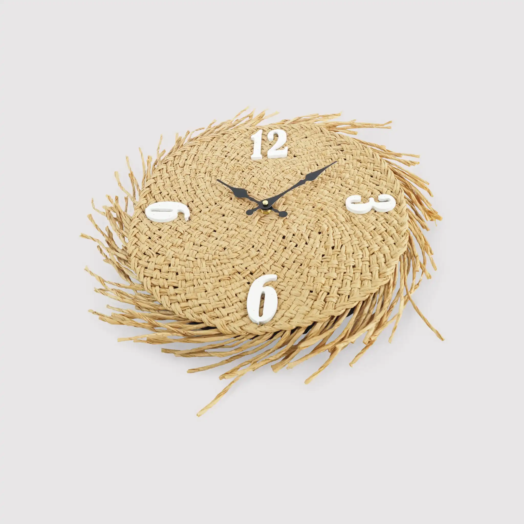 Musa - Orologio con quadrante in paglia in stile boho - Image 4