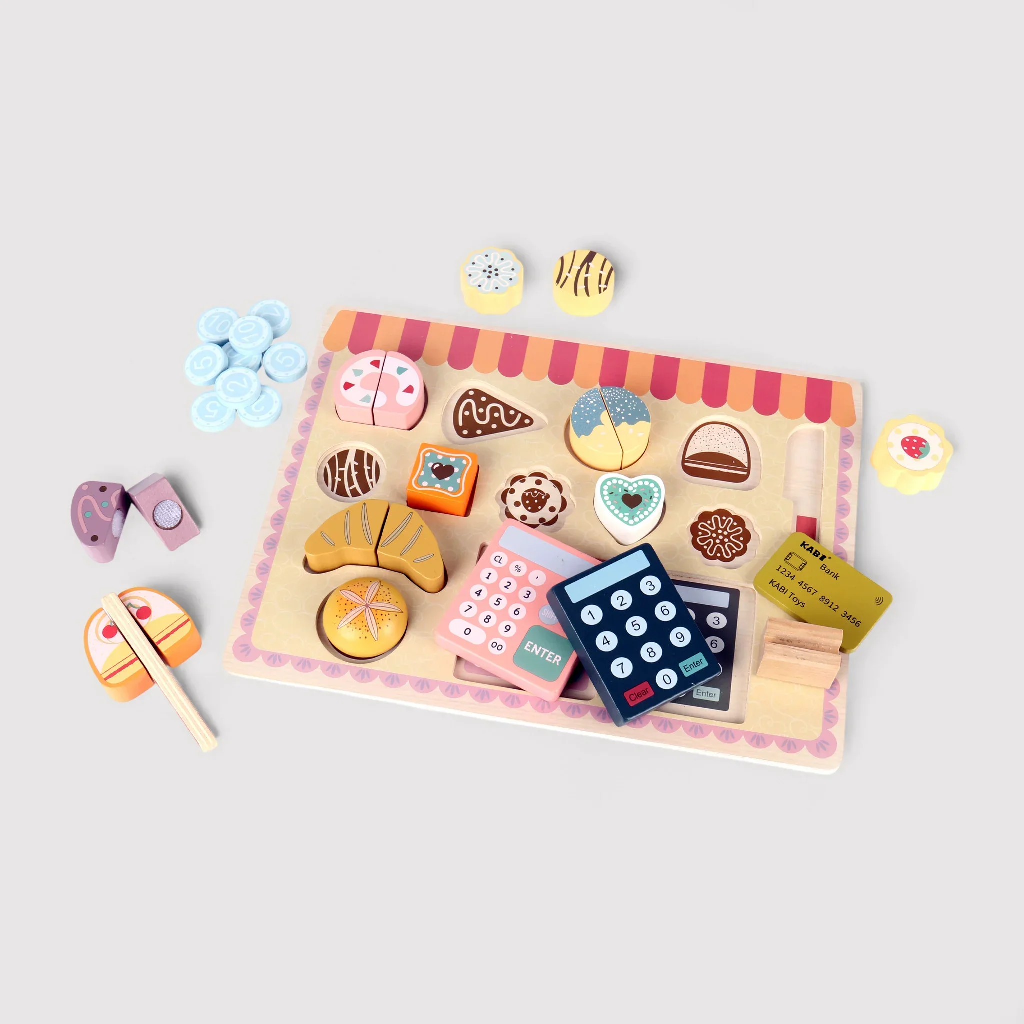 Myrcia - Set panetteria giocattolo in legno per bambini - Image 3