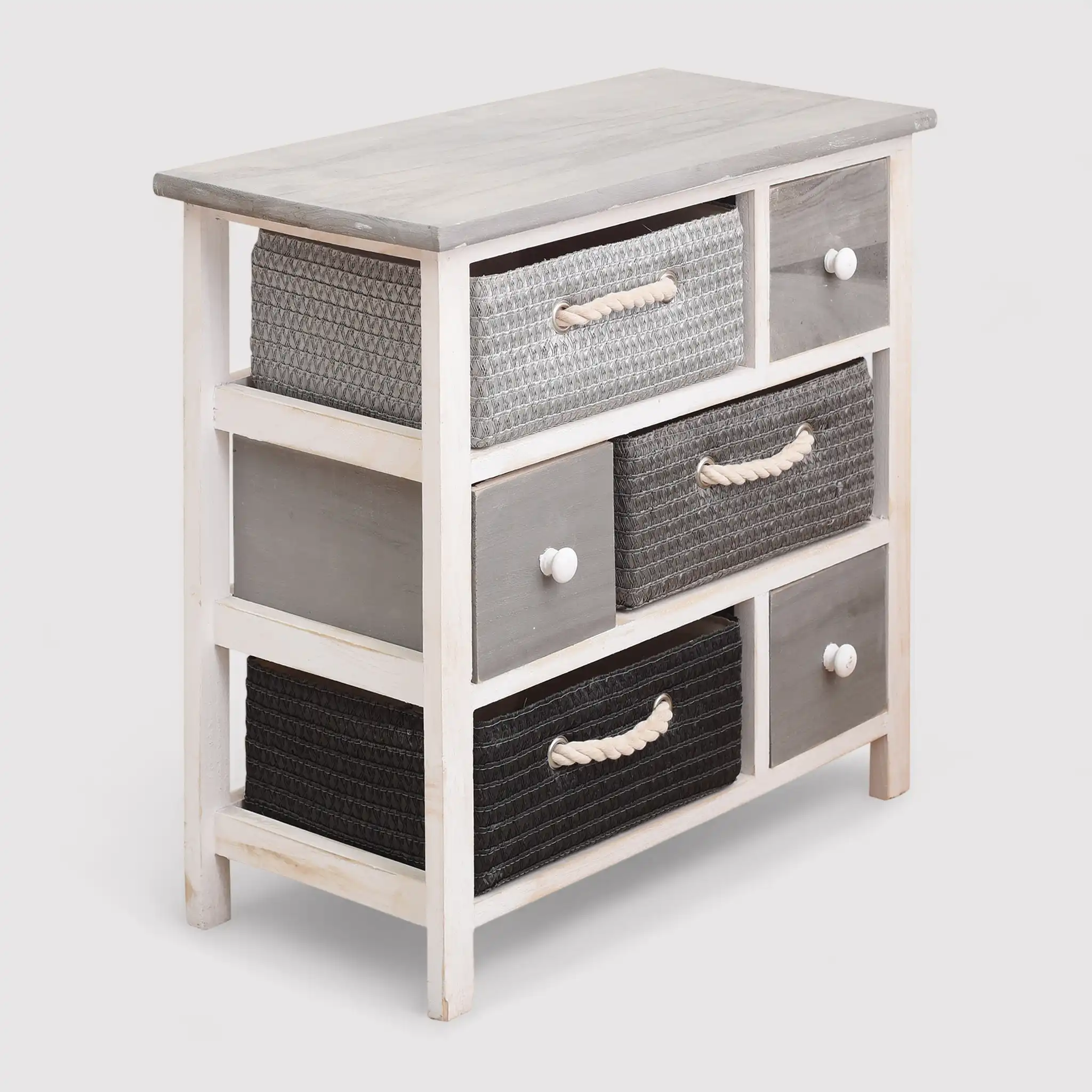 Myrris - Mobiletto da bagno in stile moderno con 6 cassetti - Image 3