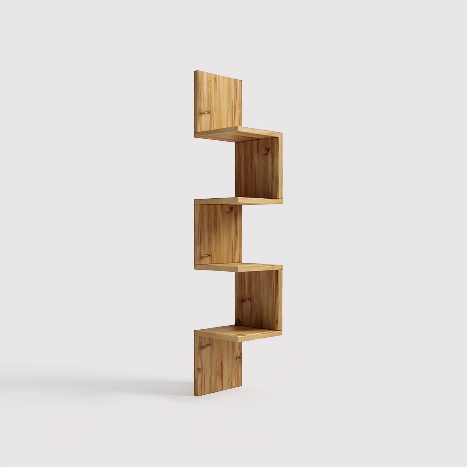 Namakin - Libreria pensile angolare con 4 ripiani