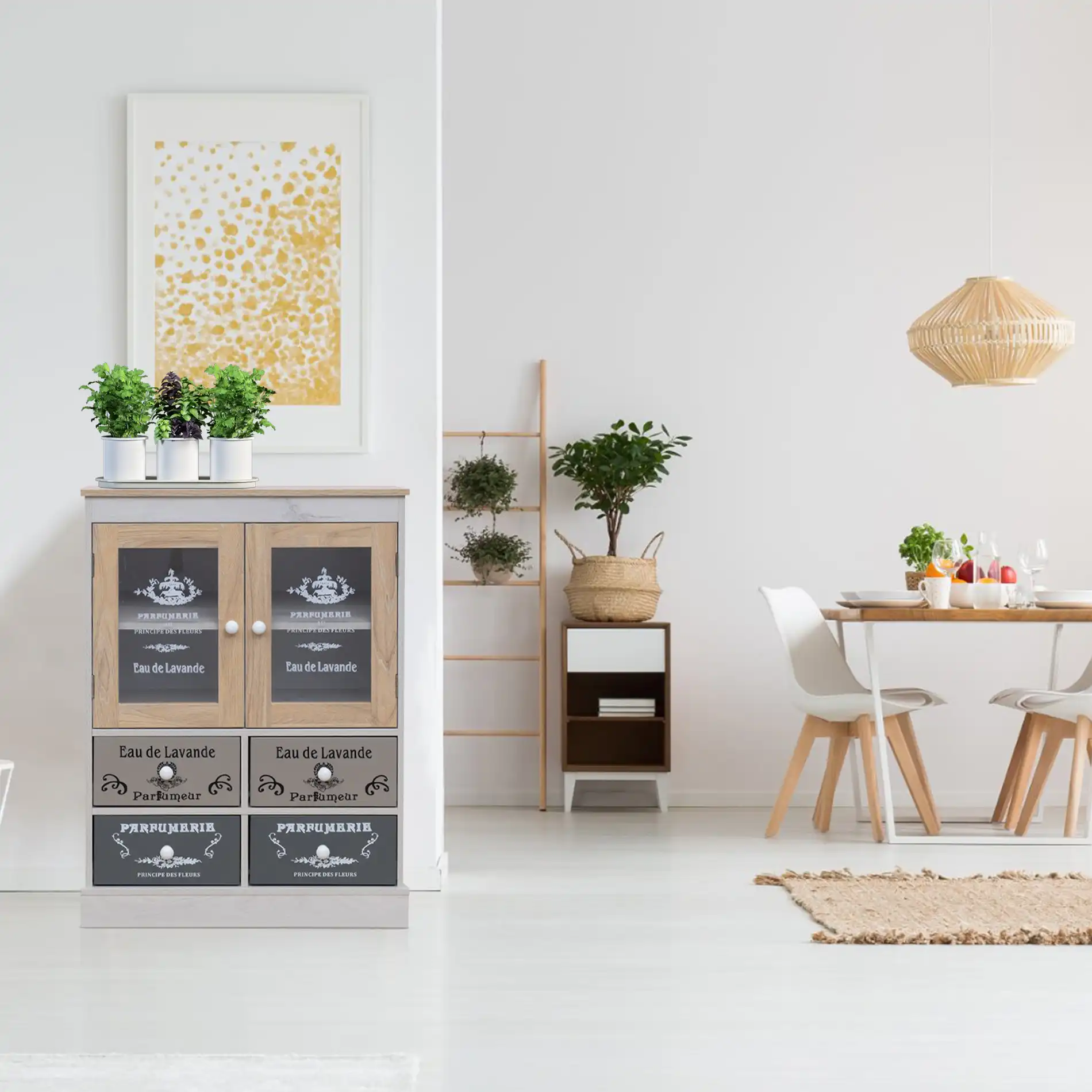 Nandina - Piccola credenza multiuso con 2 ante e 2 cassetti - Image 3