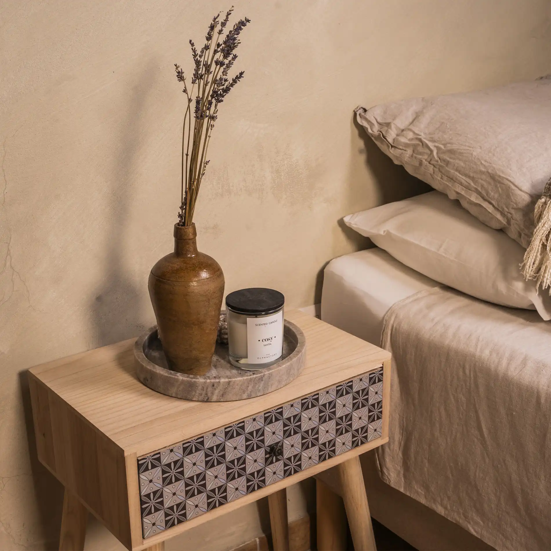 Narciso - Comodino design quadrato in stile scandinavo - Image 3