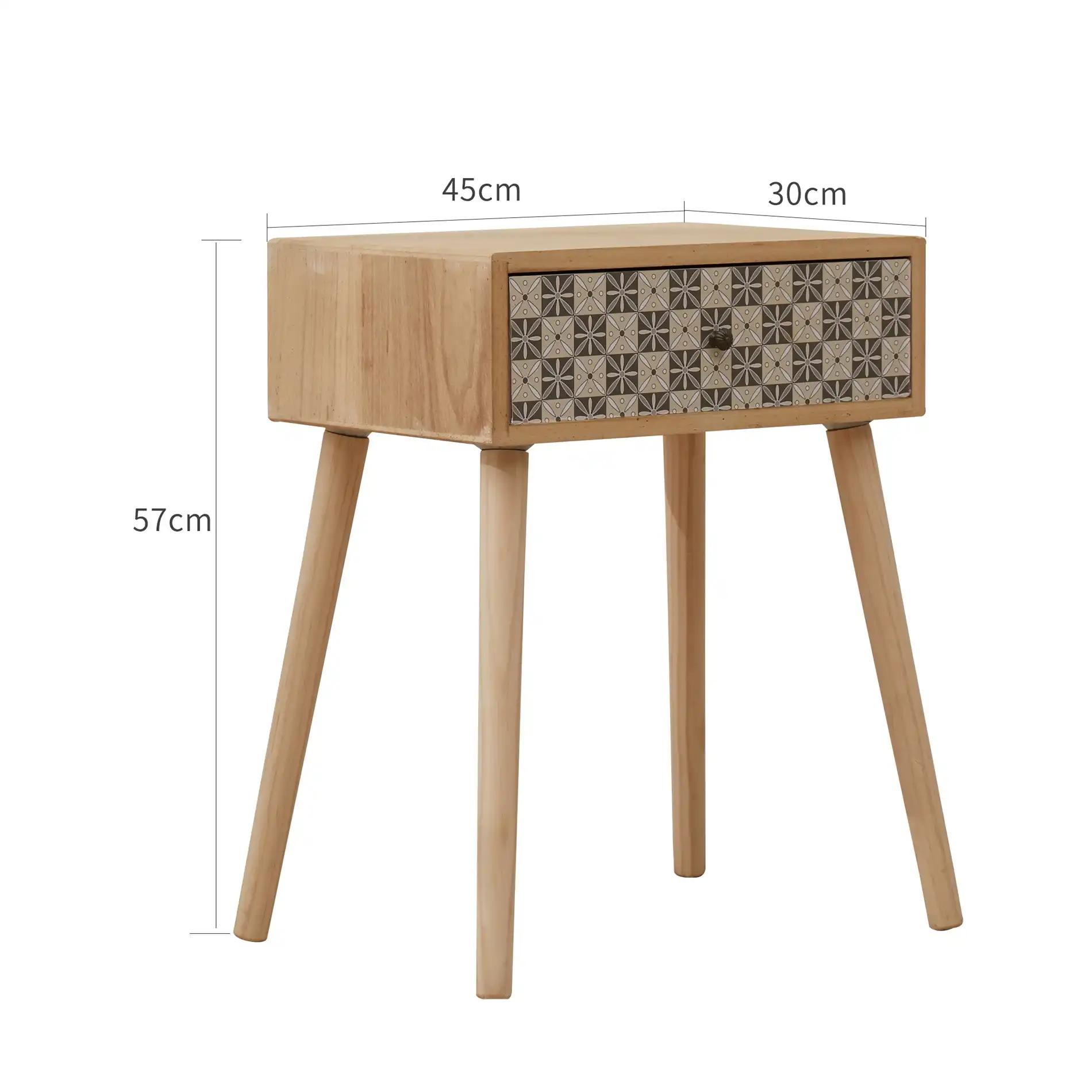Narciso - Comodino design quadrato in stile scandinavo - Image 6