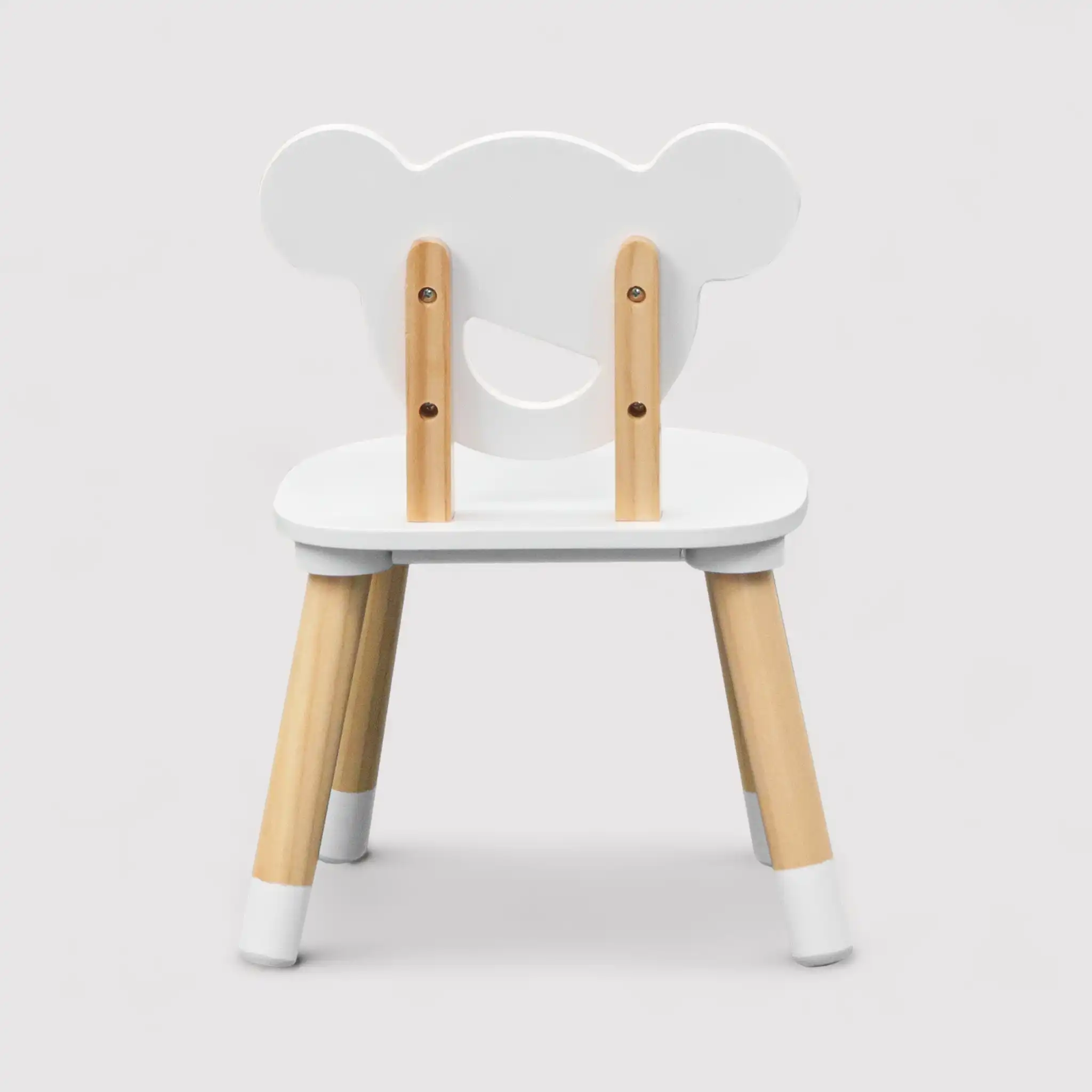 Nefel - Set tavolino per bambini e 2 seggiole bianco e marrone - Image 7