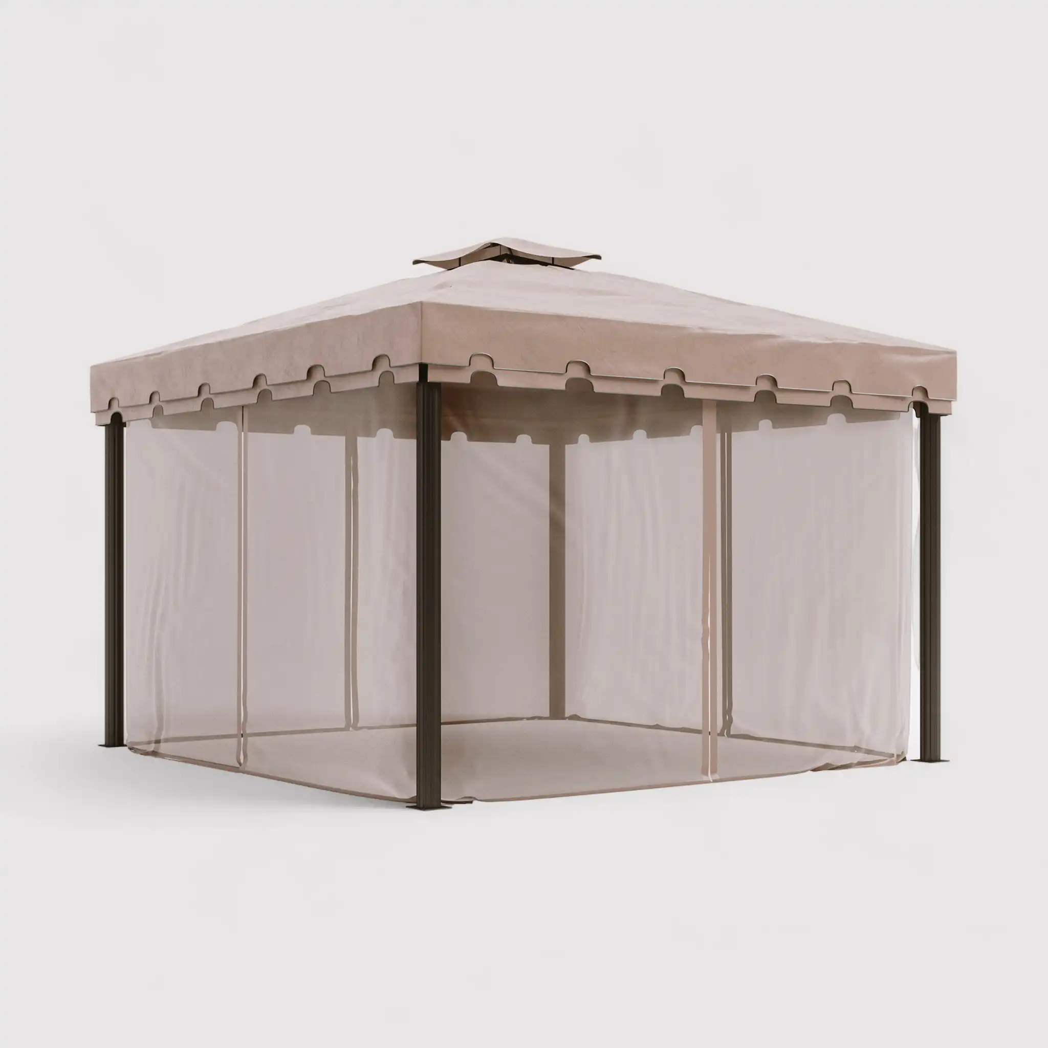 Nuxia - Gazebo 3x3 con teli laterali e zanzariera - Image 6