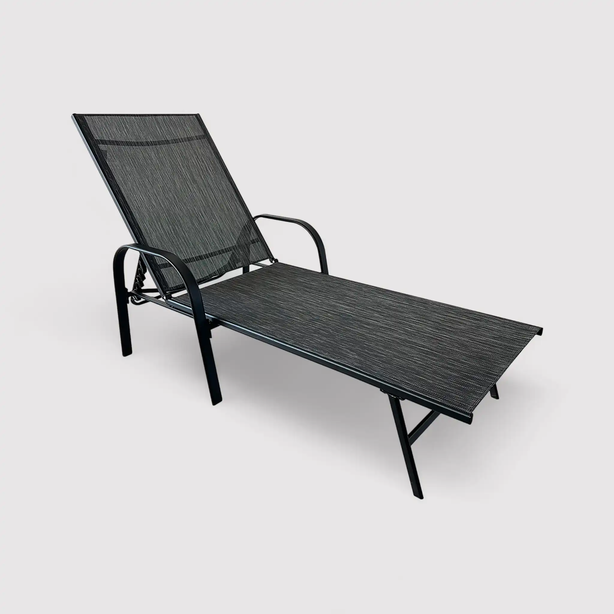 Oriri - Sdraio reclinabile grigio scuro dal design moderno