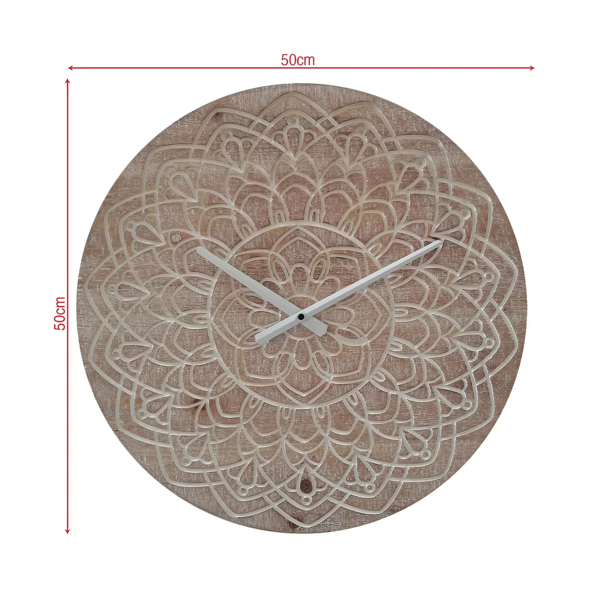 Oryza - Orologio da parete marrone con design etnico - Image 5