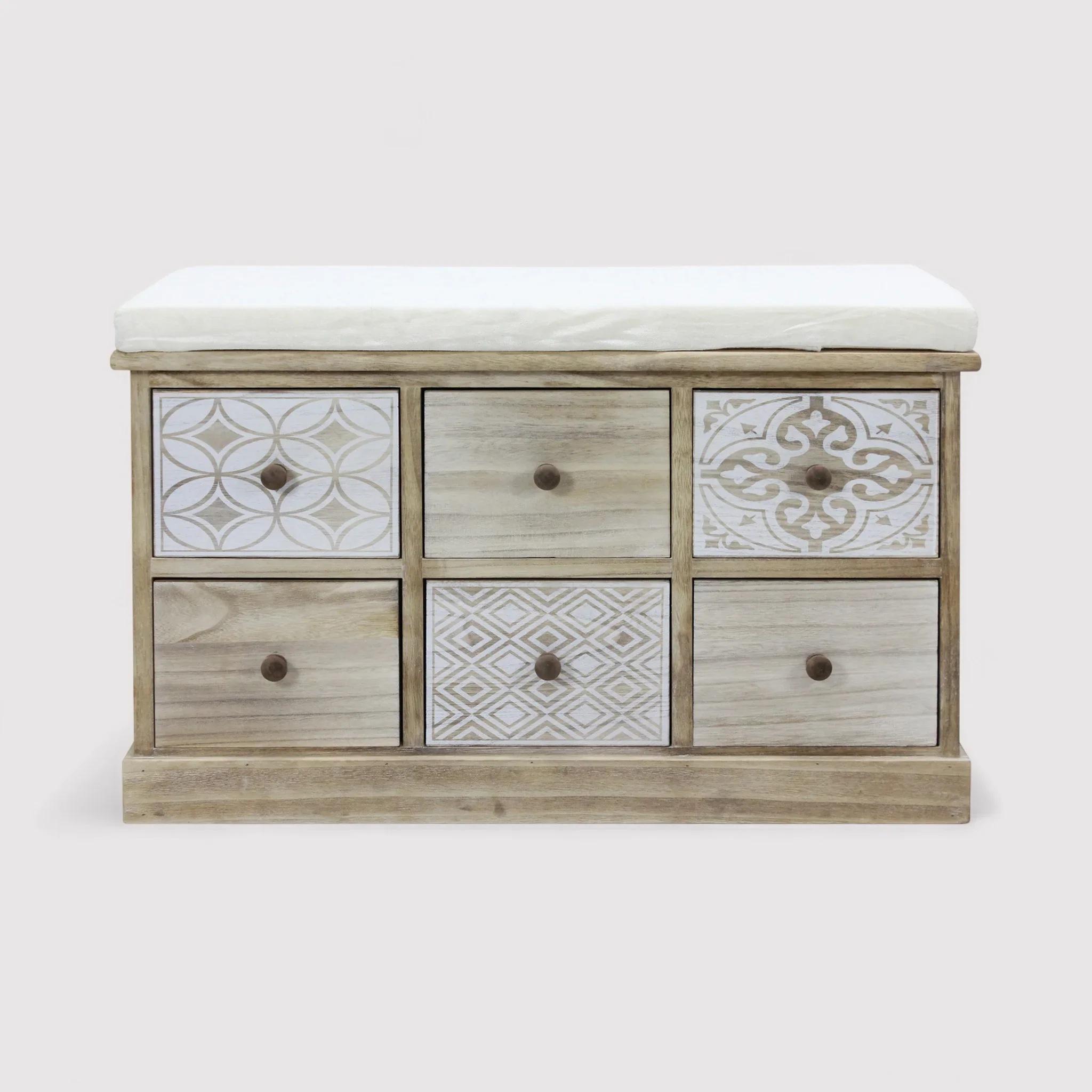 Persea - Cassapanca con cassetti decorati in stile boho - Image 3