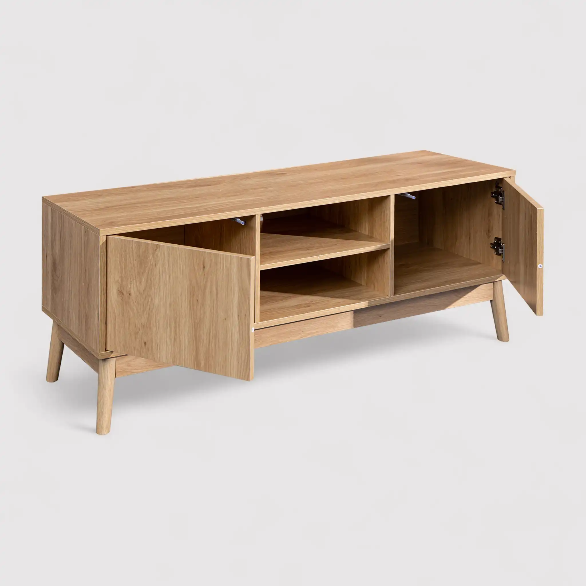 Pilea - Mobile porta tv in stile scandinavo con 2 ante - Image 4