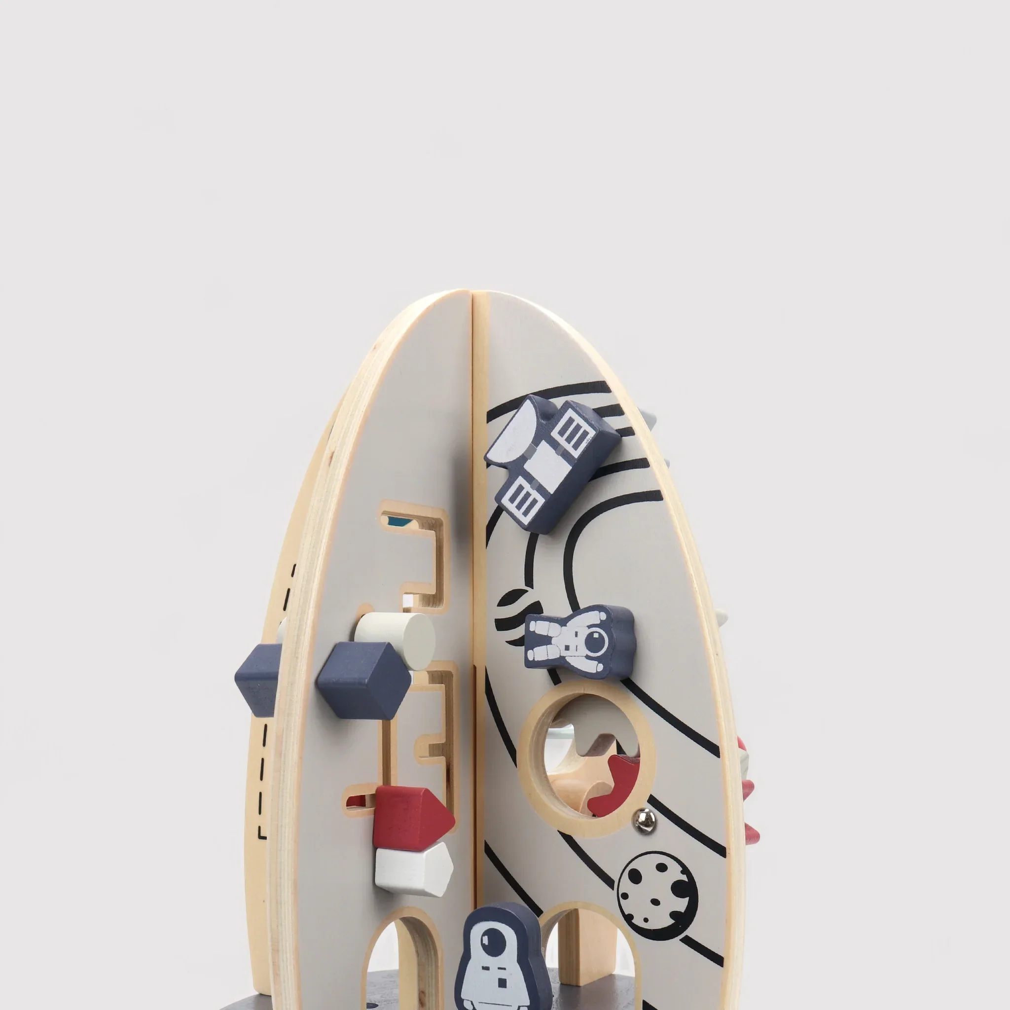 Pimela - Razzo spaziale montessoriano in legno per bambini - Image 4