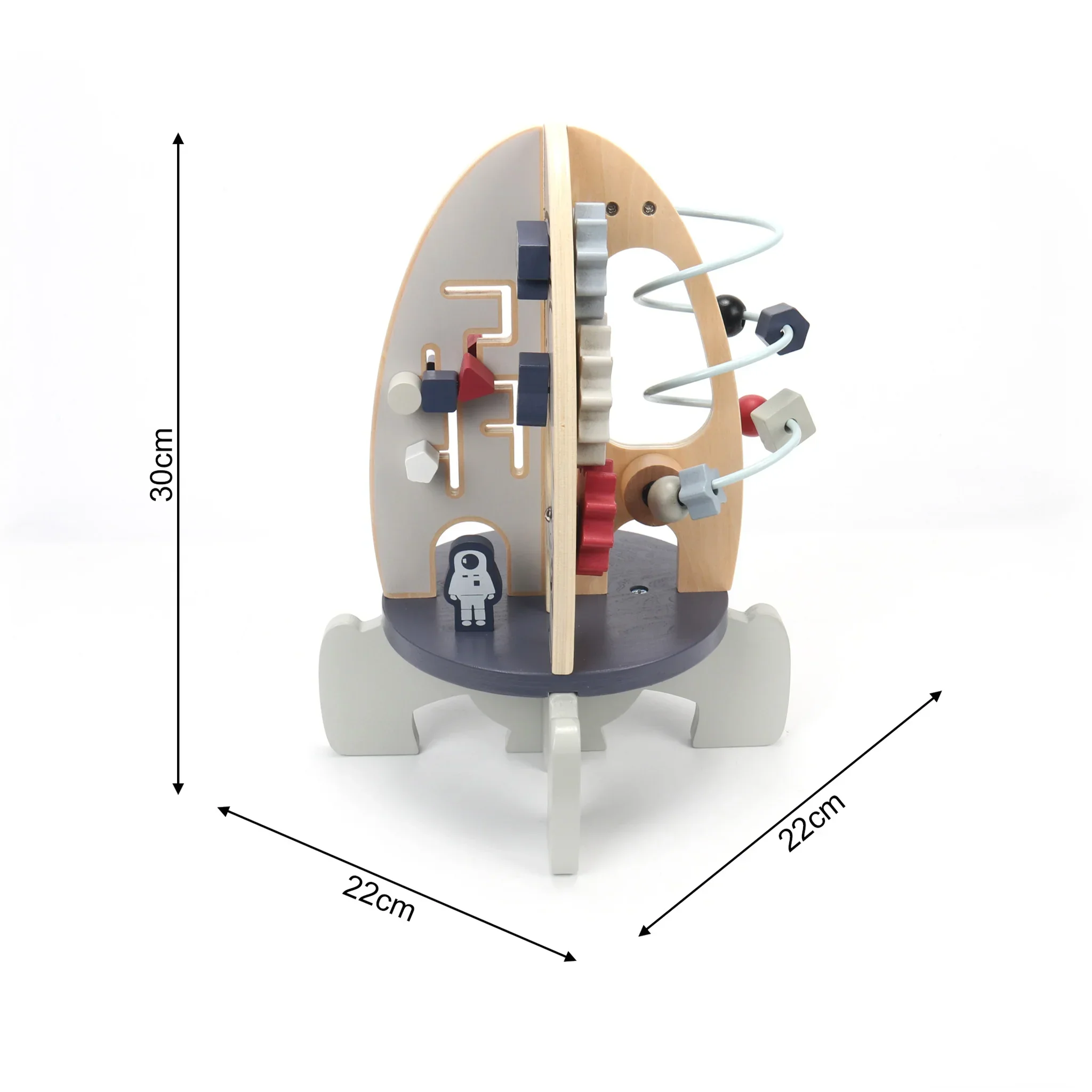 Pimela - Razzo spaziale montessoriano in legno per bambini - Image 5