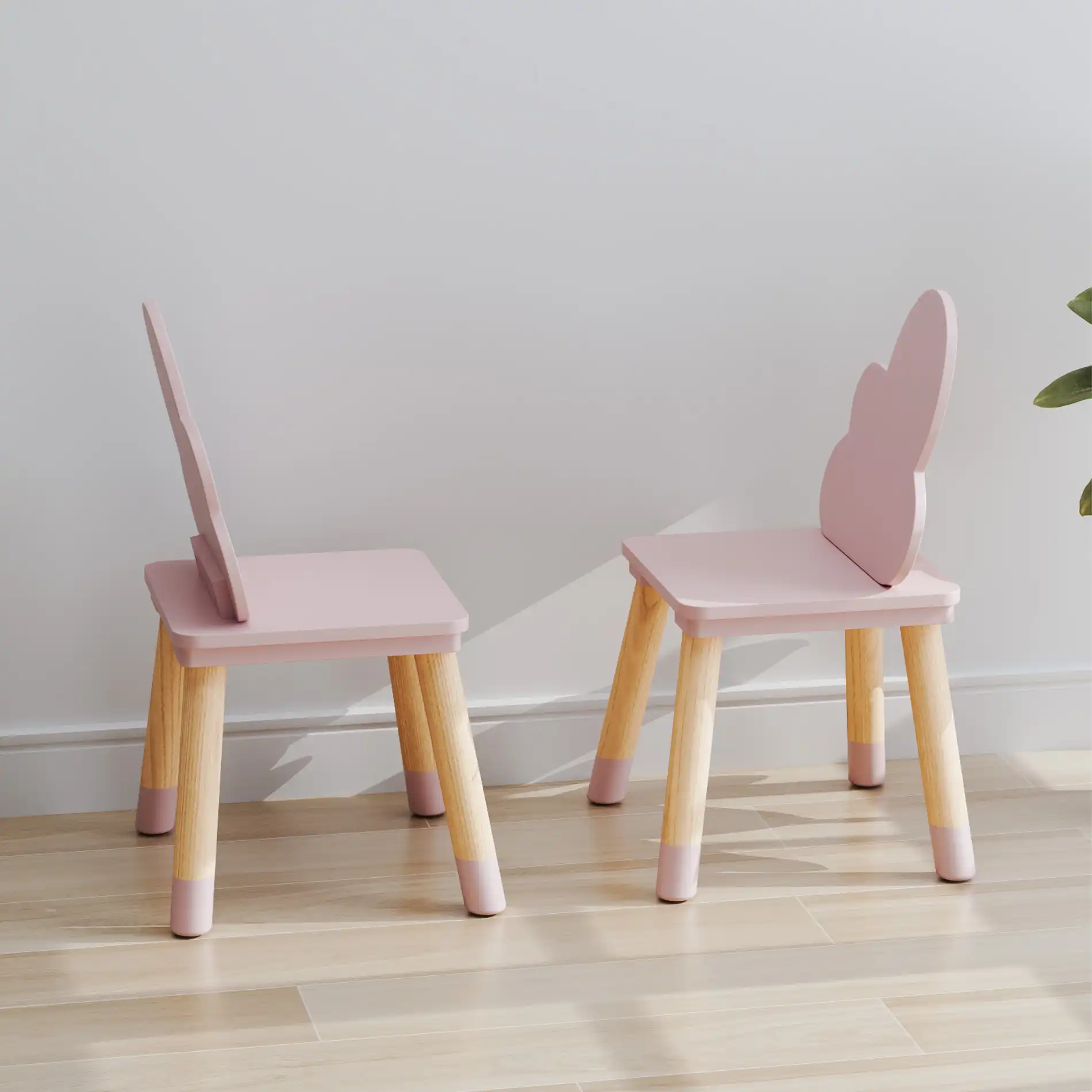 Pirasa - Set 2 sedie rosa per cameretta montessoriana - Image 3