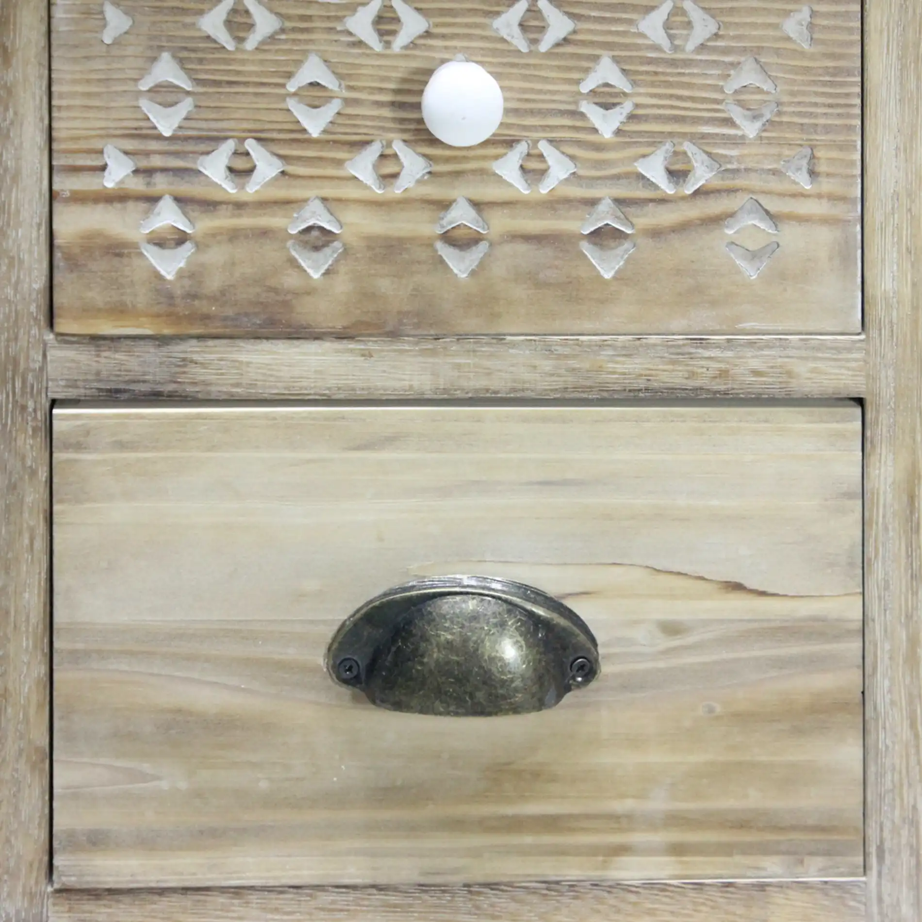 Pitaya - Comodino alto e stretto in stile boho con 3 cassetti - Image 4