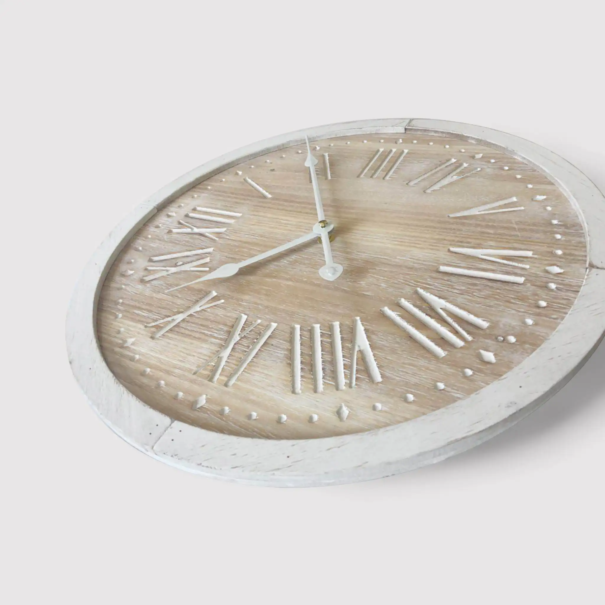 Platano - Orologio da muro rustico color legno chiaro - Image 3