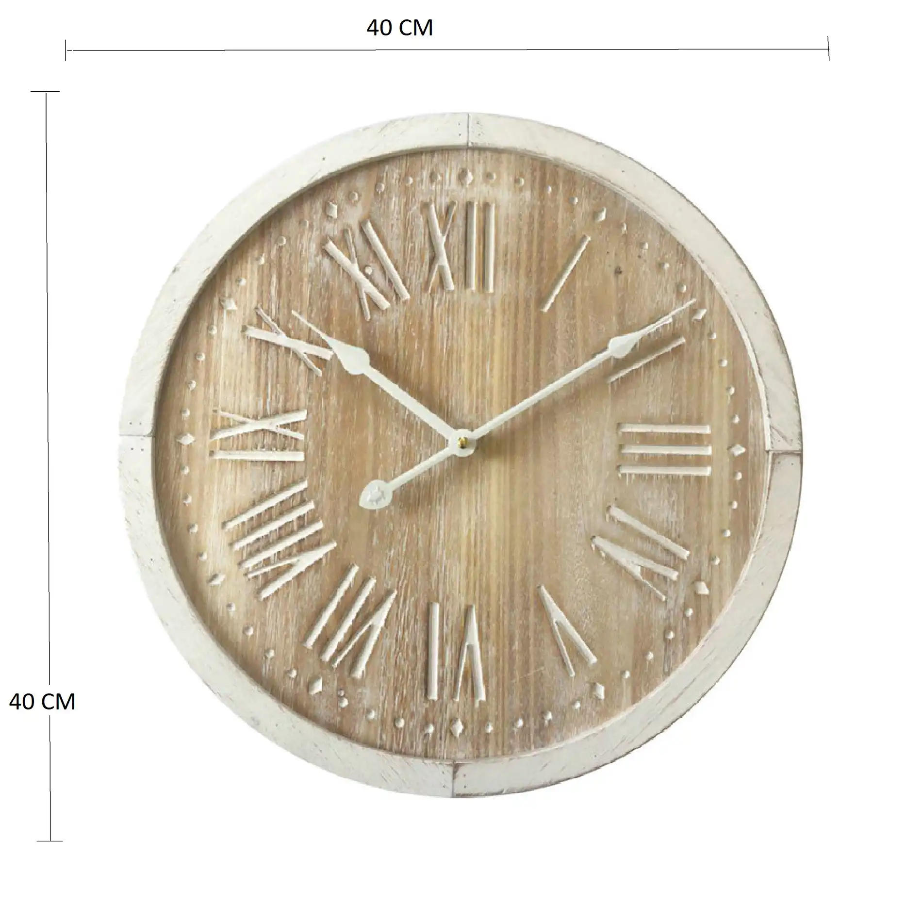 Platano - Orologio da muro rustico color legno chiaro - Image 7