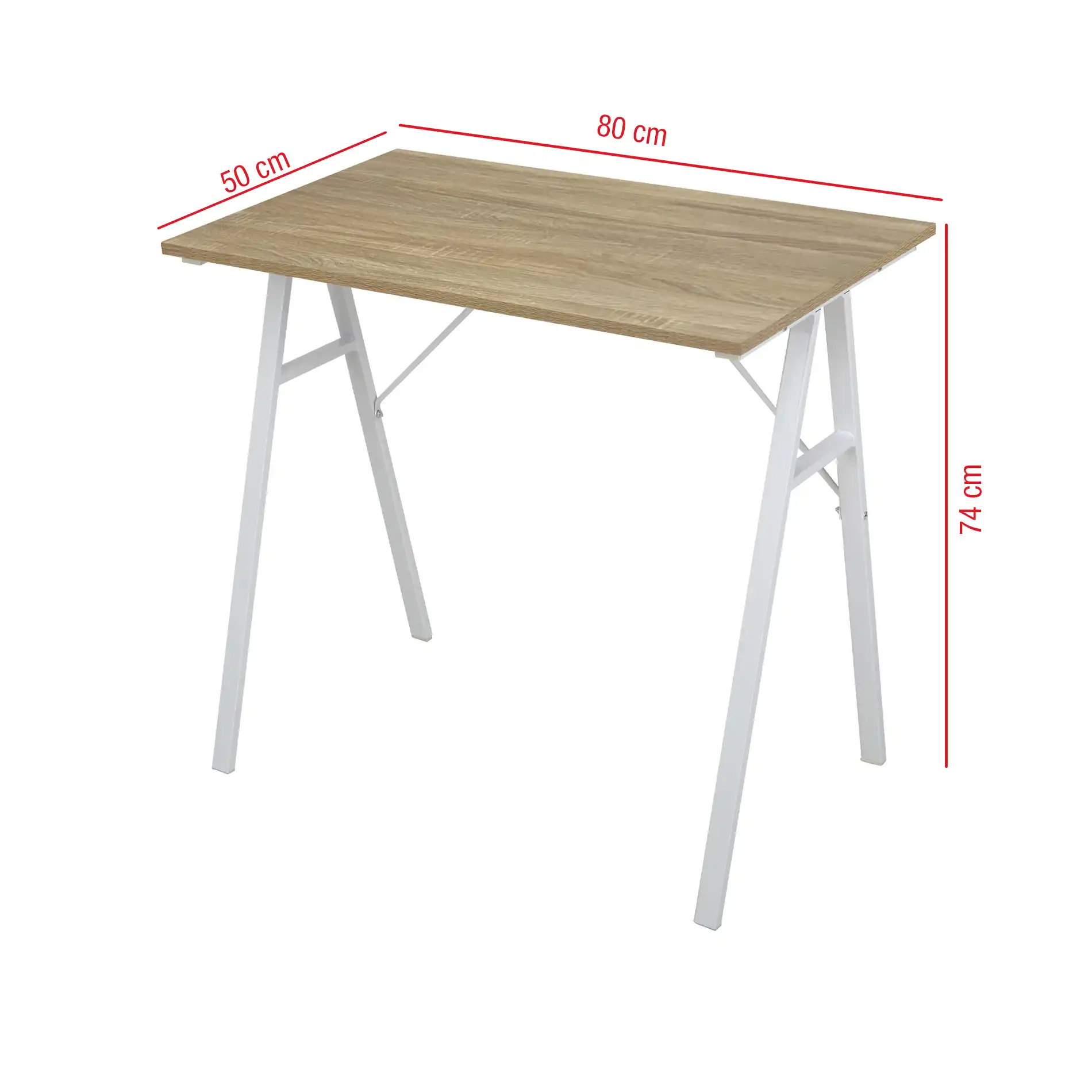 Portulaca - Scrivania da ufficio moderna con ripiano color legno - Image 3
