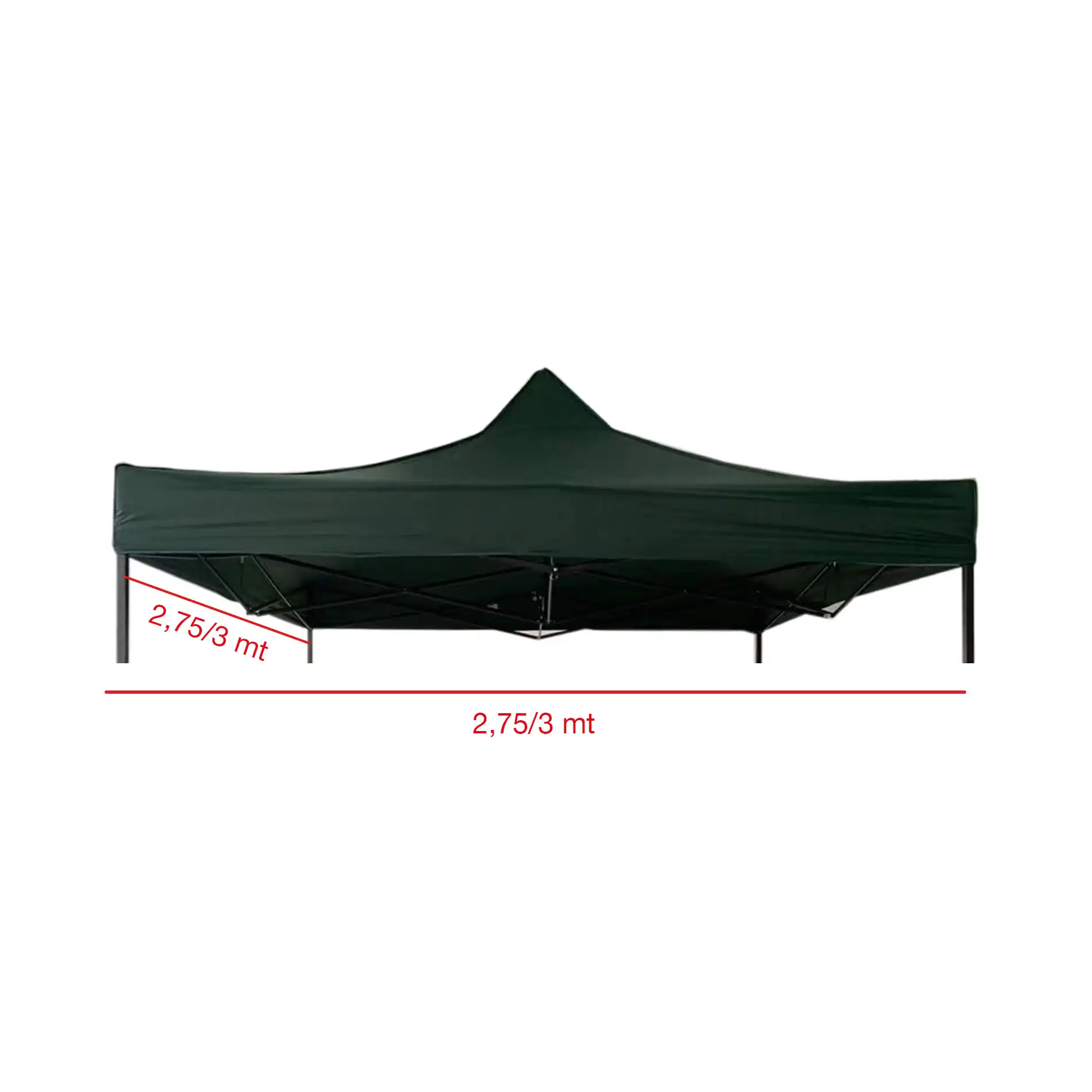 Pratolina - Telo verde per gazebo 3x3 impermeabile - Image 3