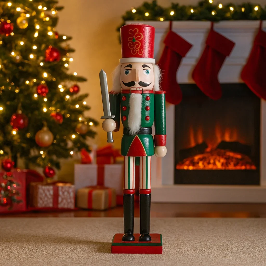 Renge - Soldatino schiaccianoci di Natale con cappello rosso - Image 2