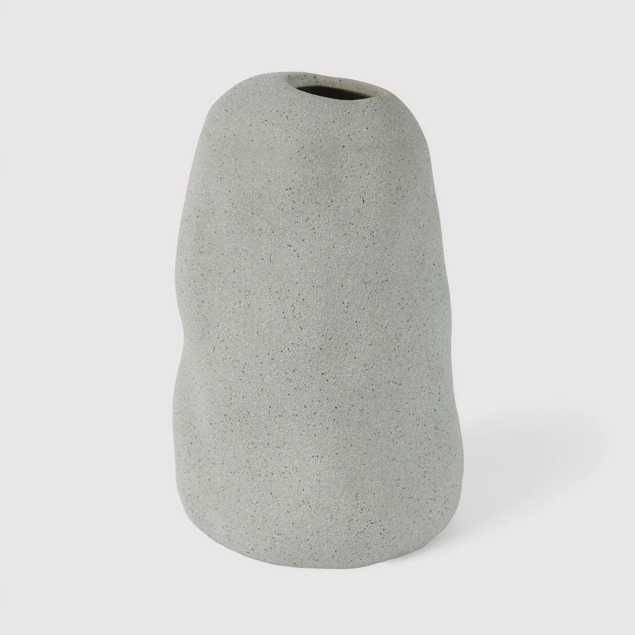 Sagerezia - Vaso alto moderno grigio in gres