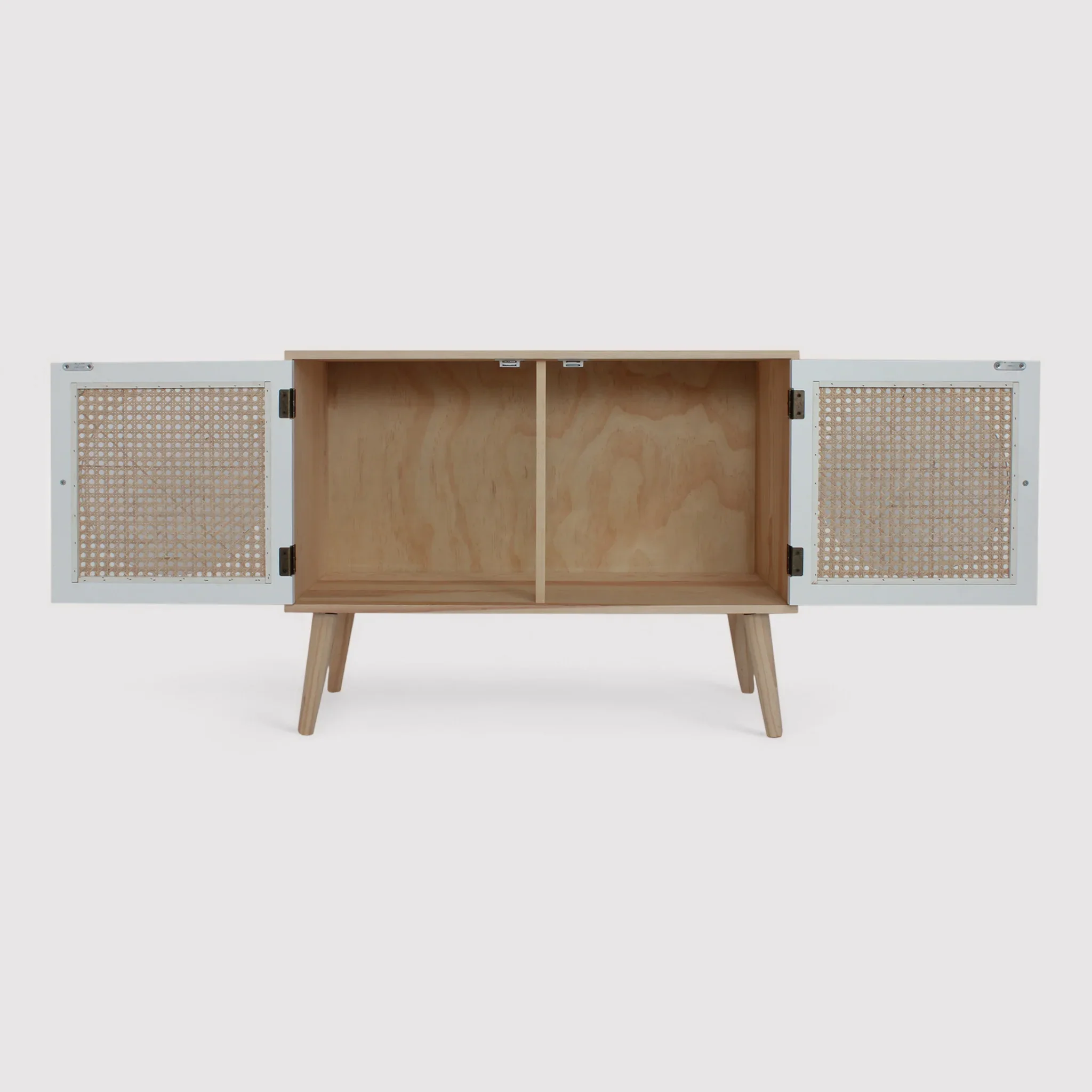Sakura - Credenza bassa multiuso in legno naturale con 2 ante - Image 5