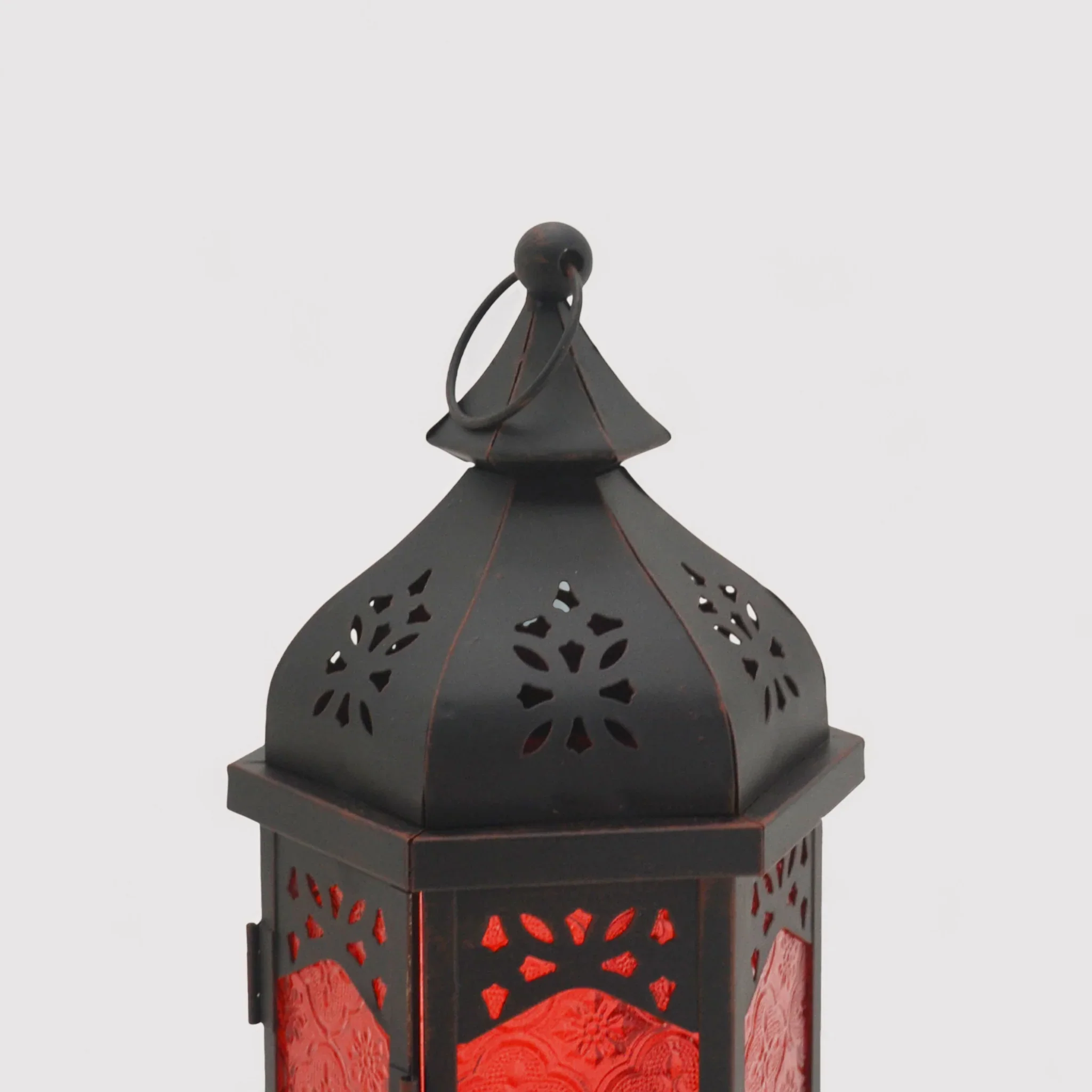 Santol - Lanterna grande rossa in stile boho - Image 4