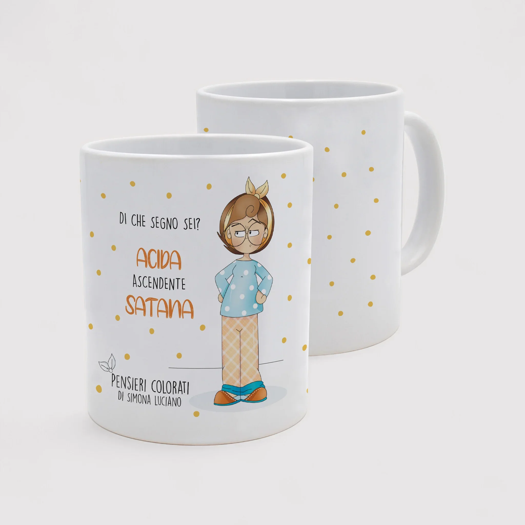 Set 1 tazza in ceramica e bicchiere con candela fragranza agrumi - Image 5