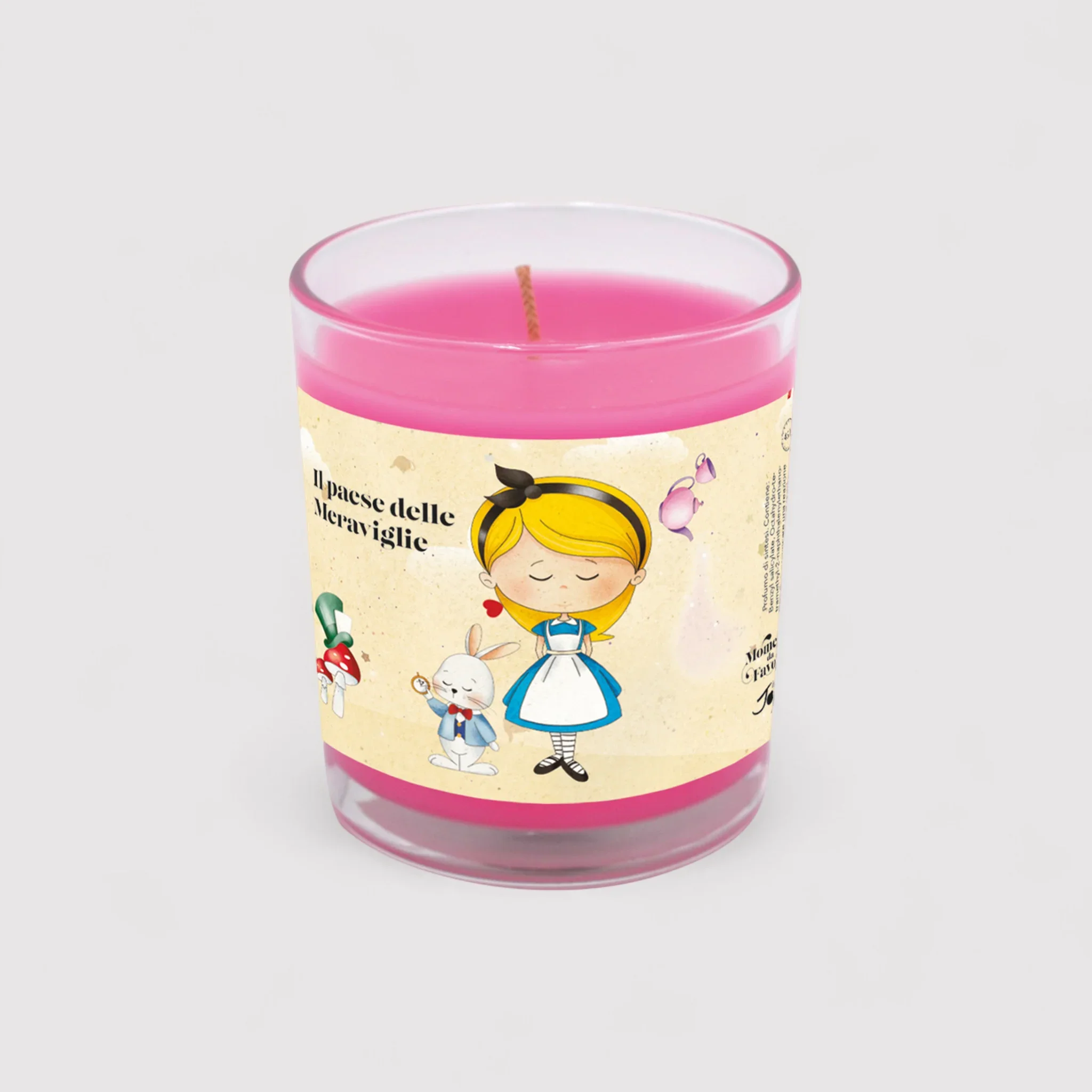 Set tazza tema "Il paese delle meraviglie" e 2 candele profumate fragranza benessere - Image 4
