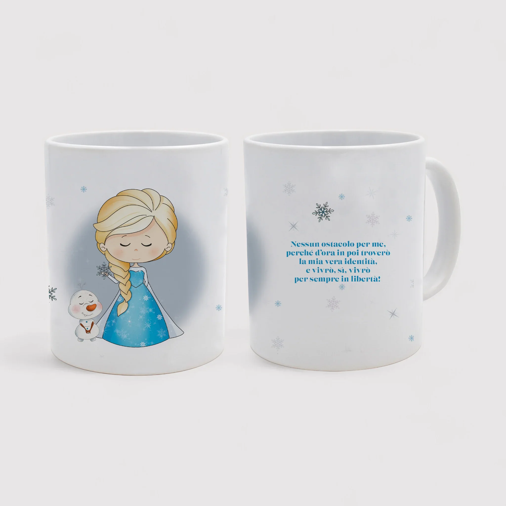 Set tazza tema "Regina delle nevi" e 2 candele profumate fragranza relax - Image 6