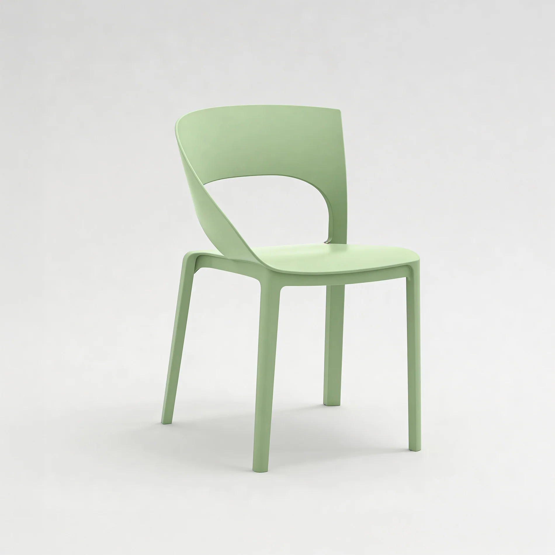 Silea - Set 2 sedie da pranzo verde salvia stile moderno - Image 5