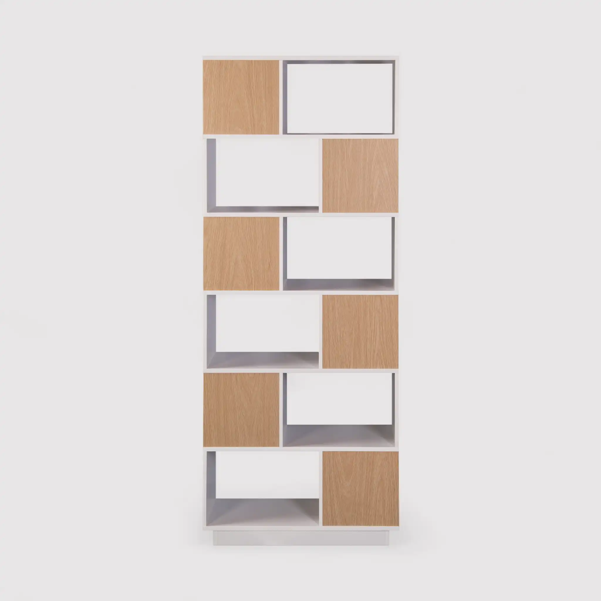 Silene - Libreria verticale bianca con 6 ripiani e 12 vani - Image 6