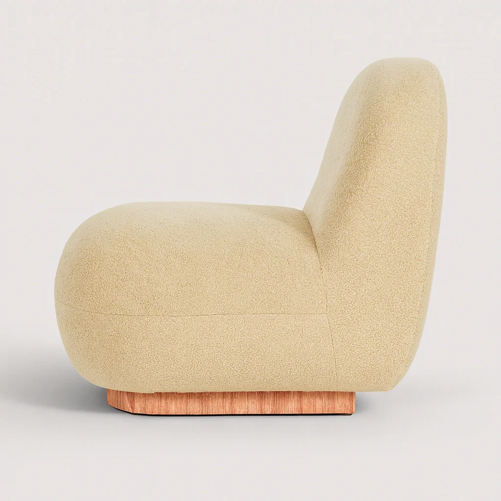 Azahara - Sofa Poltrona da salotto 1 Posto colore Tortora Moderno - Image 3