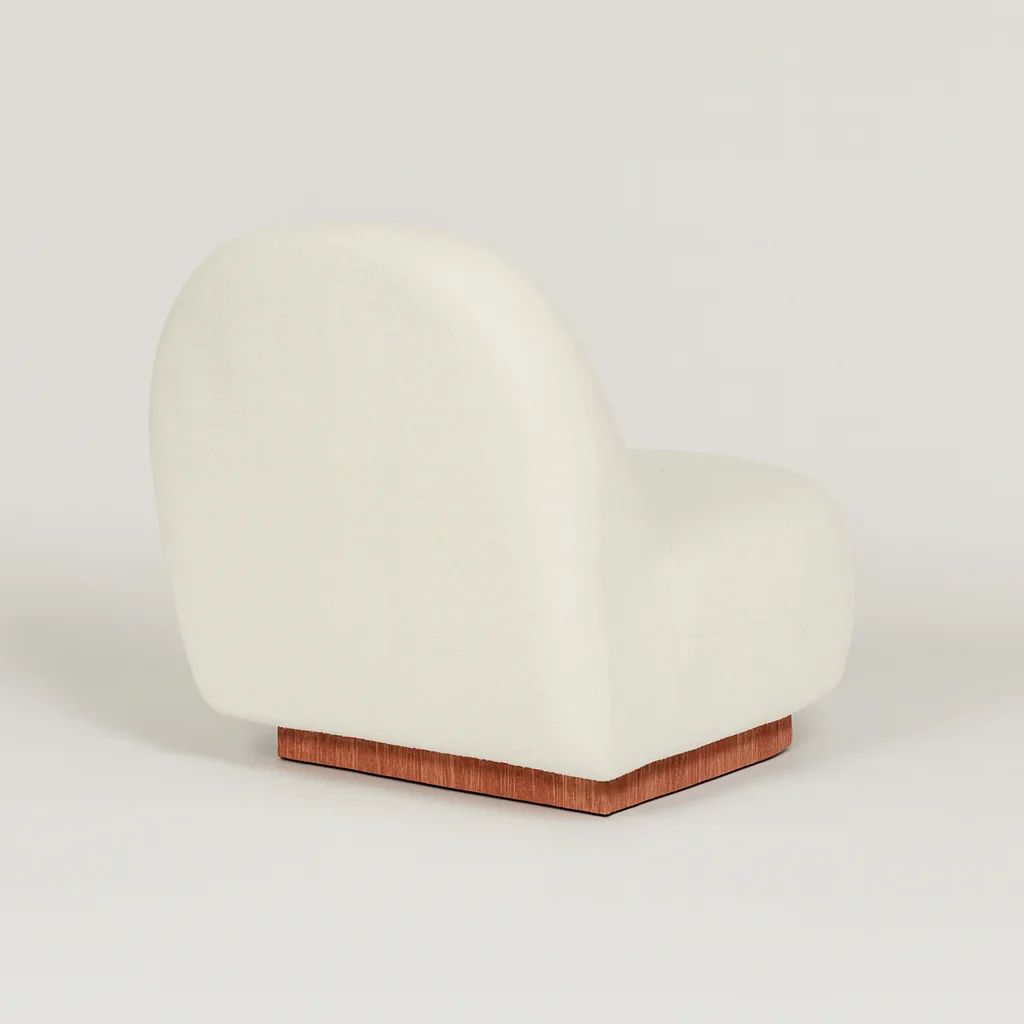 Plumerina - Sofa Poltrona da salotto 1 Posto colore Bianco Moderno - Image 5
