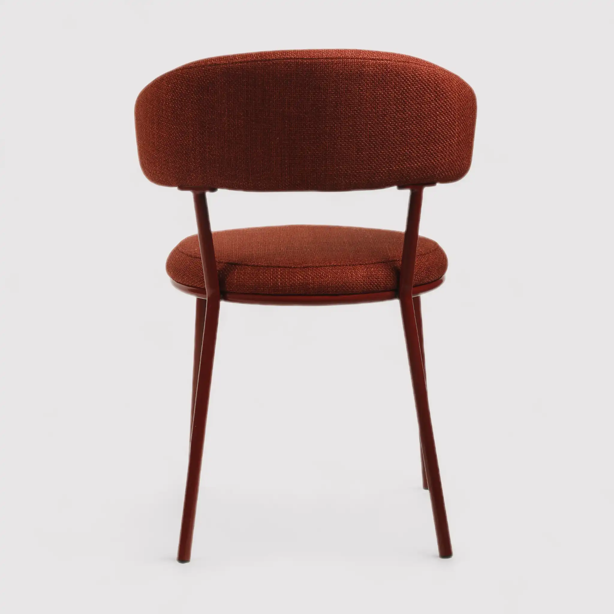Talong - Set 2 sedie da tavolo moderne color rosso rubino - Image 7