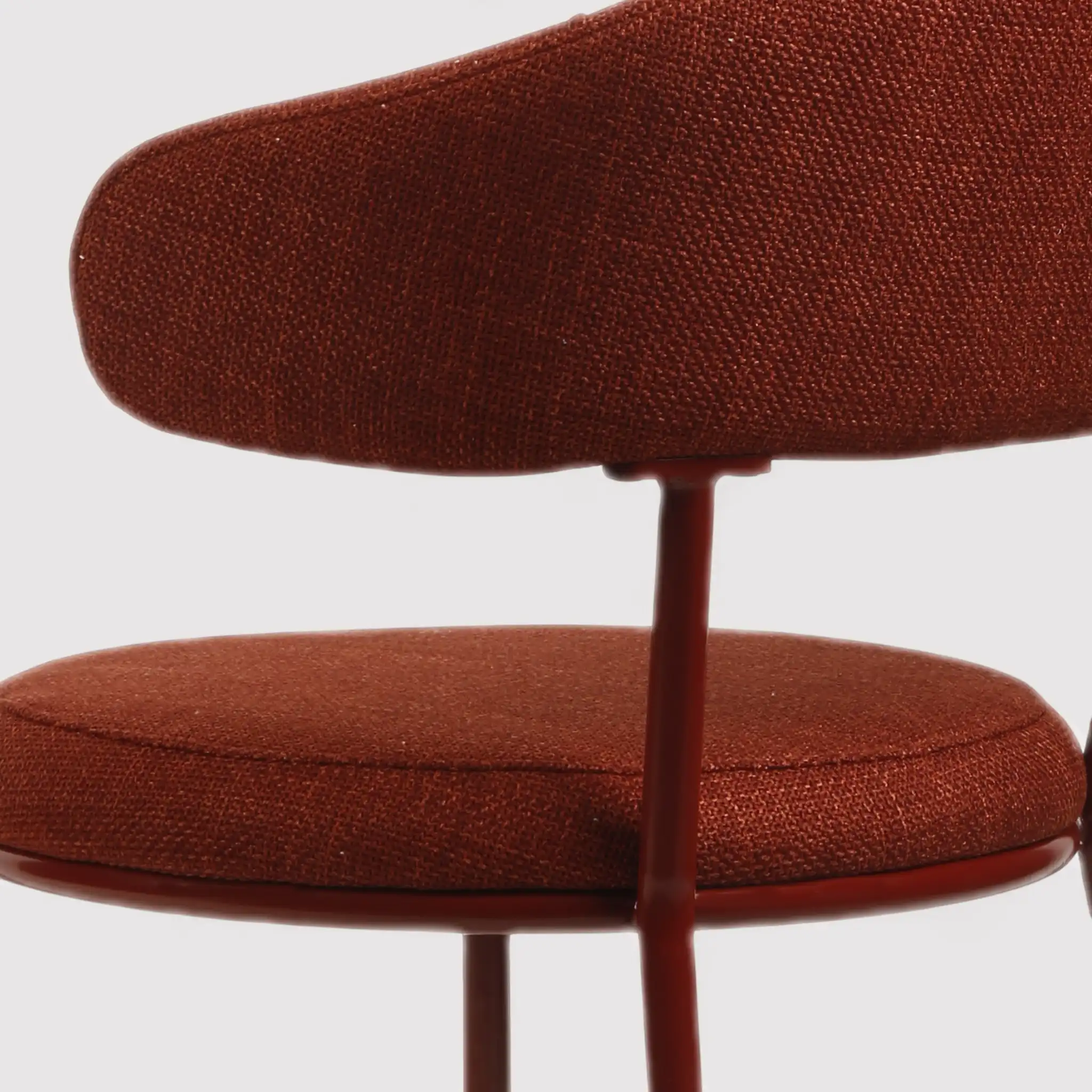 Talong - Set 2 sedie da tavolo moderne color rosso rubino - Image 8